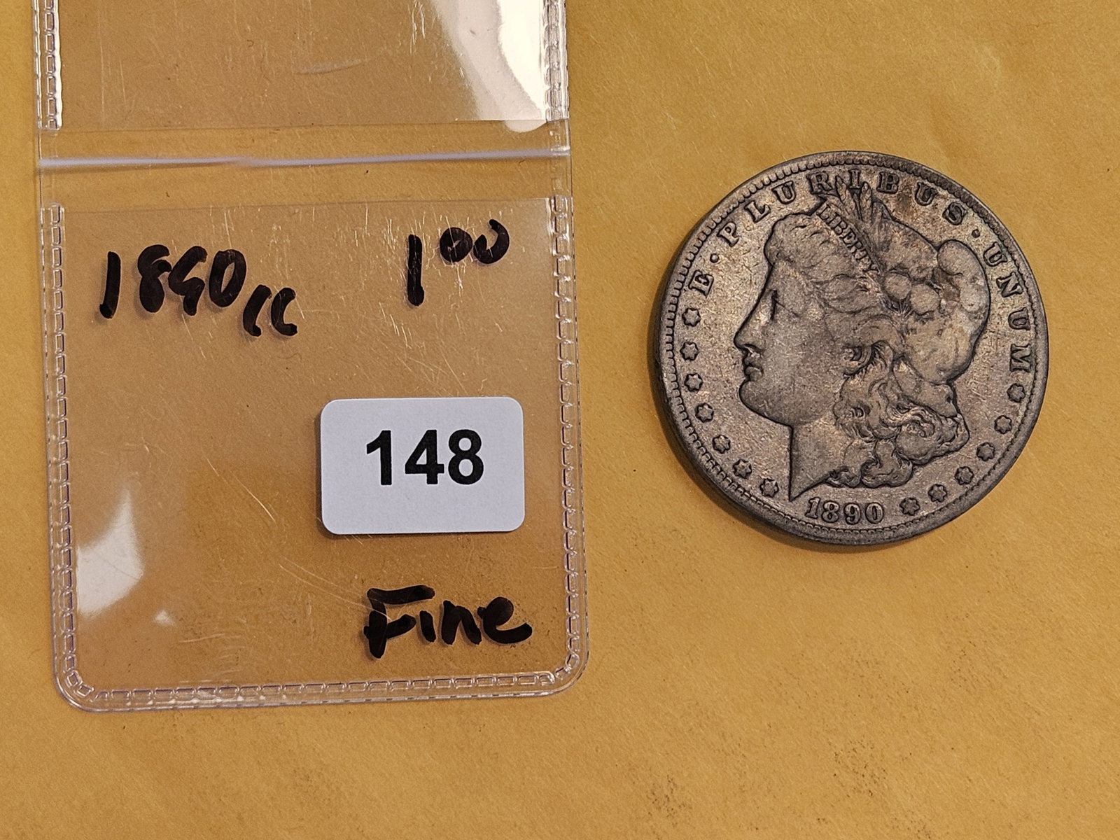 ** KEY DATE ** 1890-CC Morgan Dollar in Fine - 2