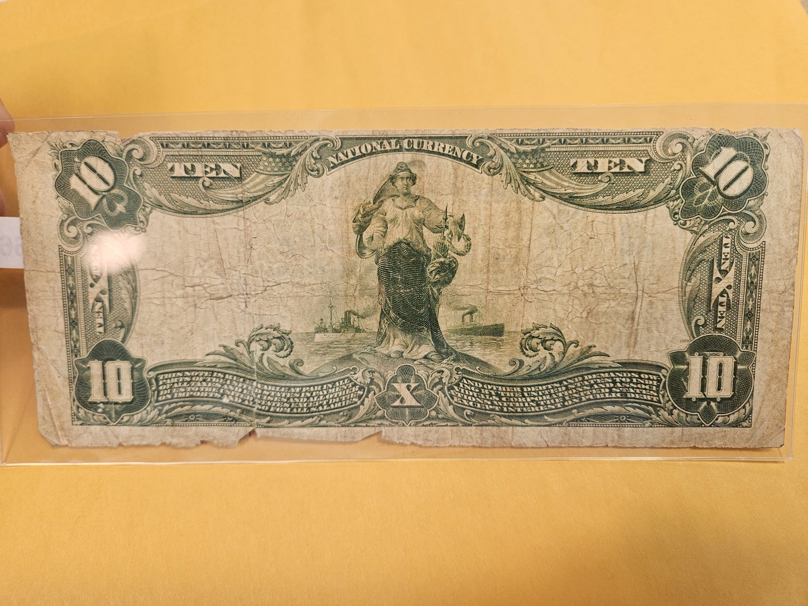 Scarcer Series of 1902 Large Size National Currency Ten Dollars - 2