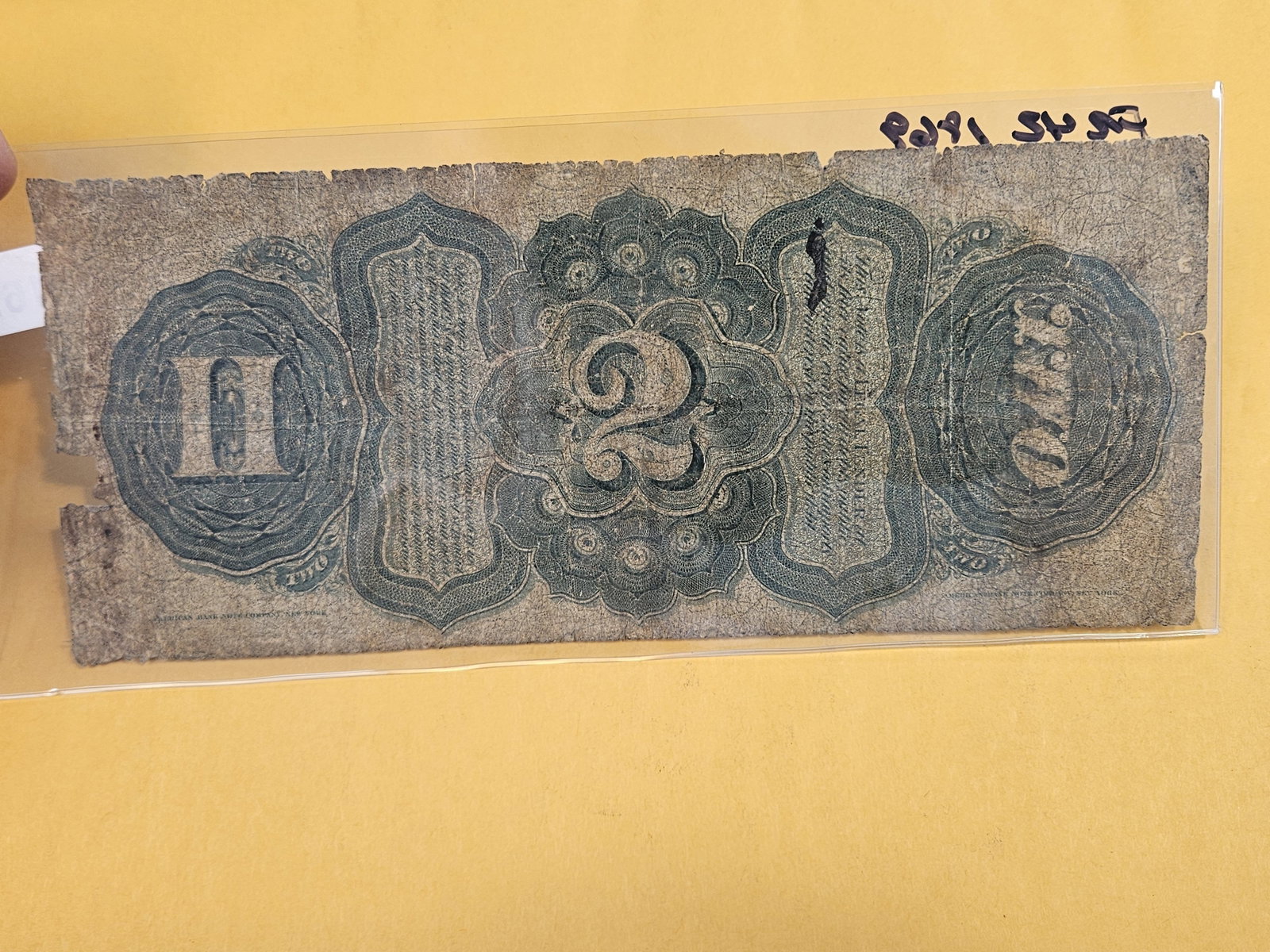 Older 1869 Two Dollar Legal Tender STAR Note - 2