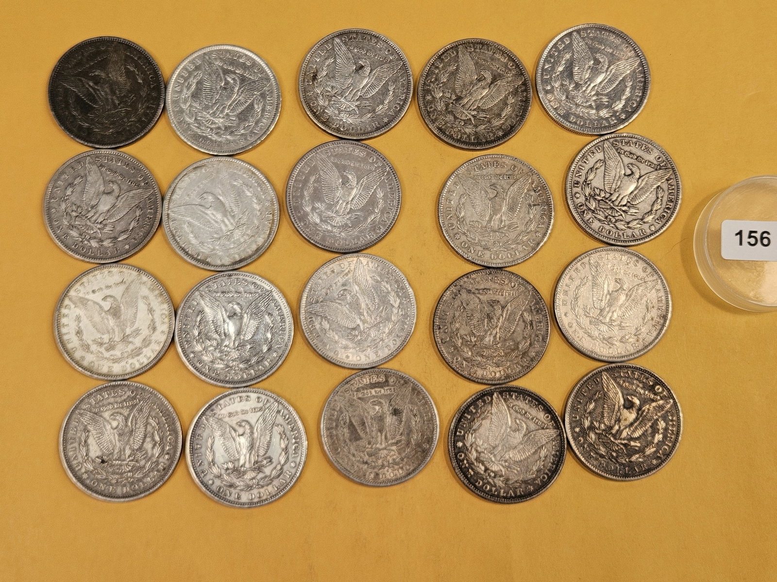 ** FULL ROLL ** Twenty Morgan Silver Dollars - 6