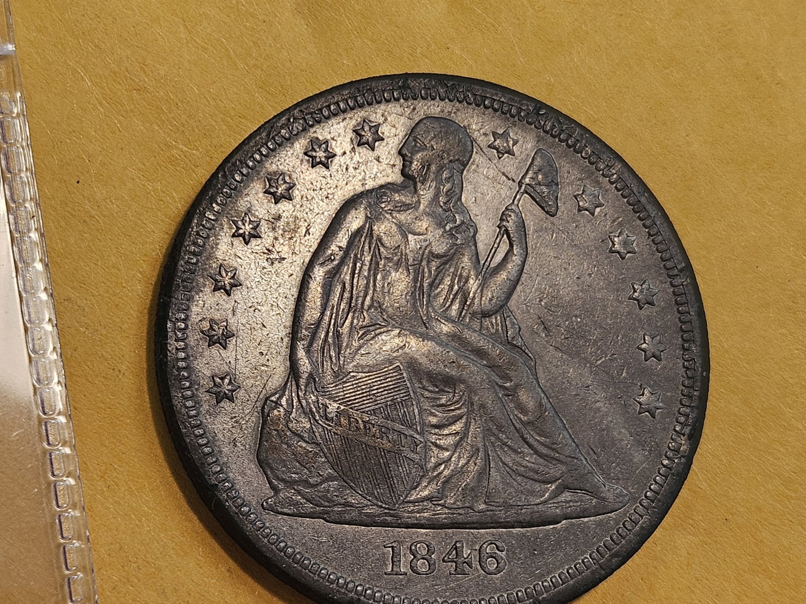 1846-O Seated Liberty Silver Dollar in Extra Fine - 4