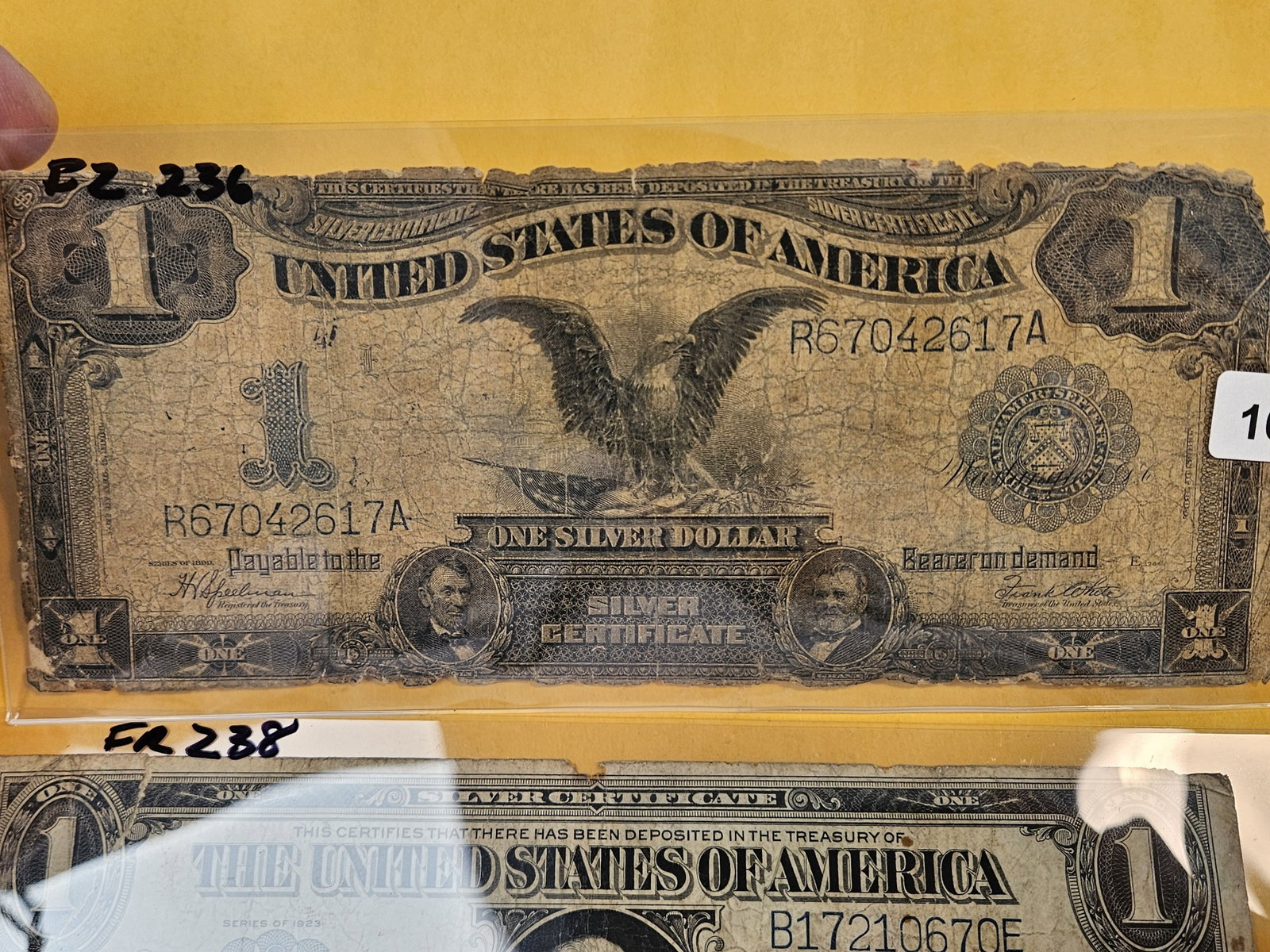 Series of 1923 and 1899 One Dollar Large Size Silver Certificates - 2