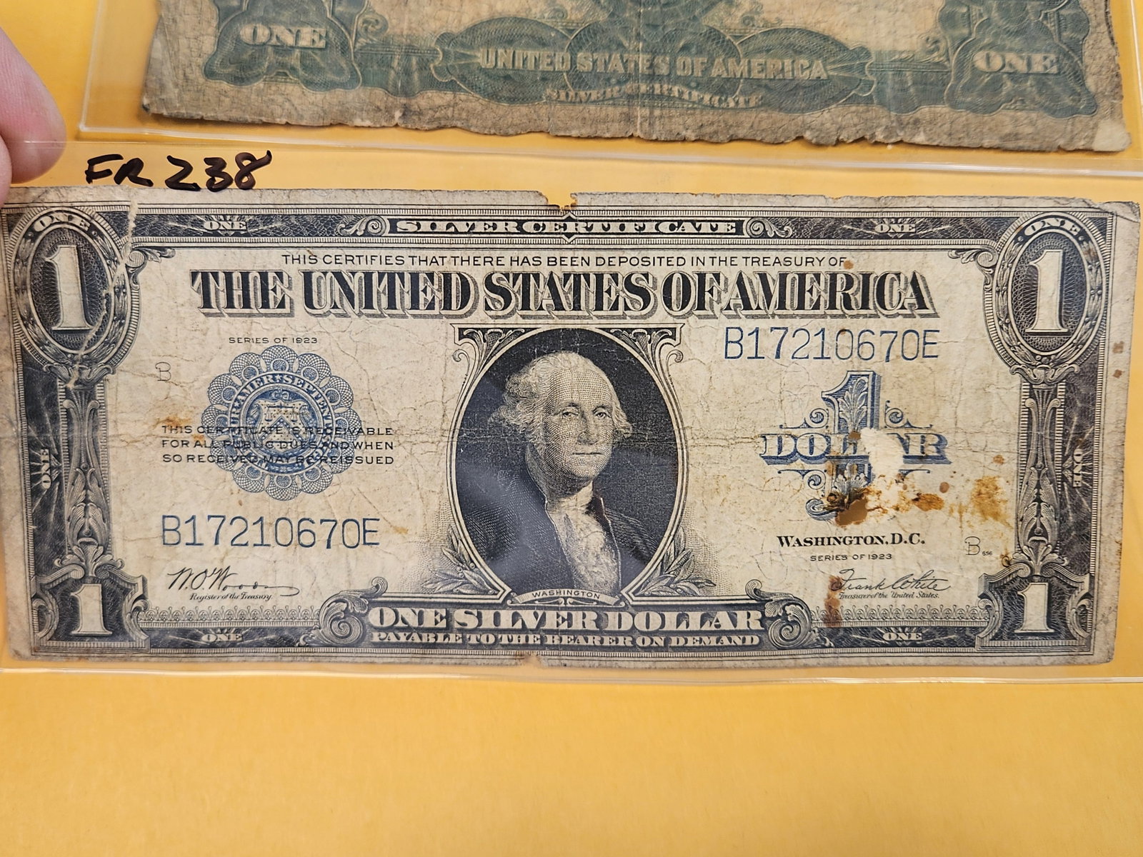 Series of 1923 and 1899 One Dollar Large Size Silver Certificates - 4