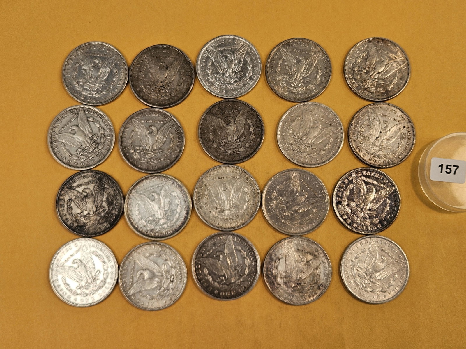 ** FULL ROLL ** Twenty Morgan Silver Dollars - 6