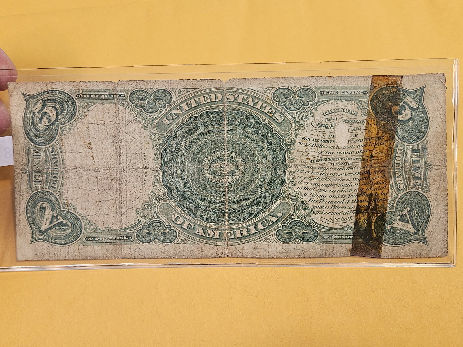 Series 1907 WOODCHOPPER Note - 2