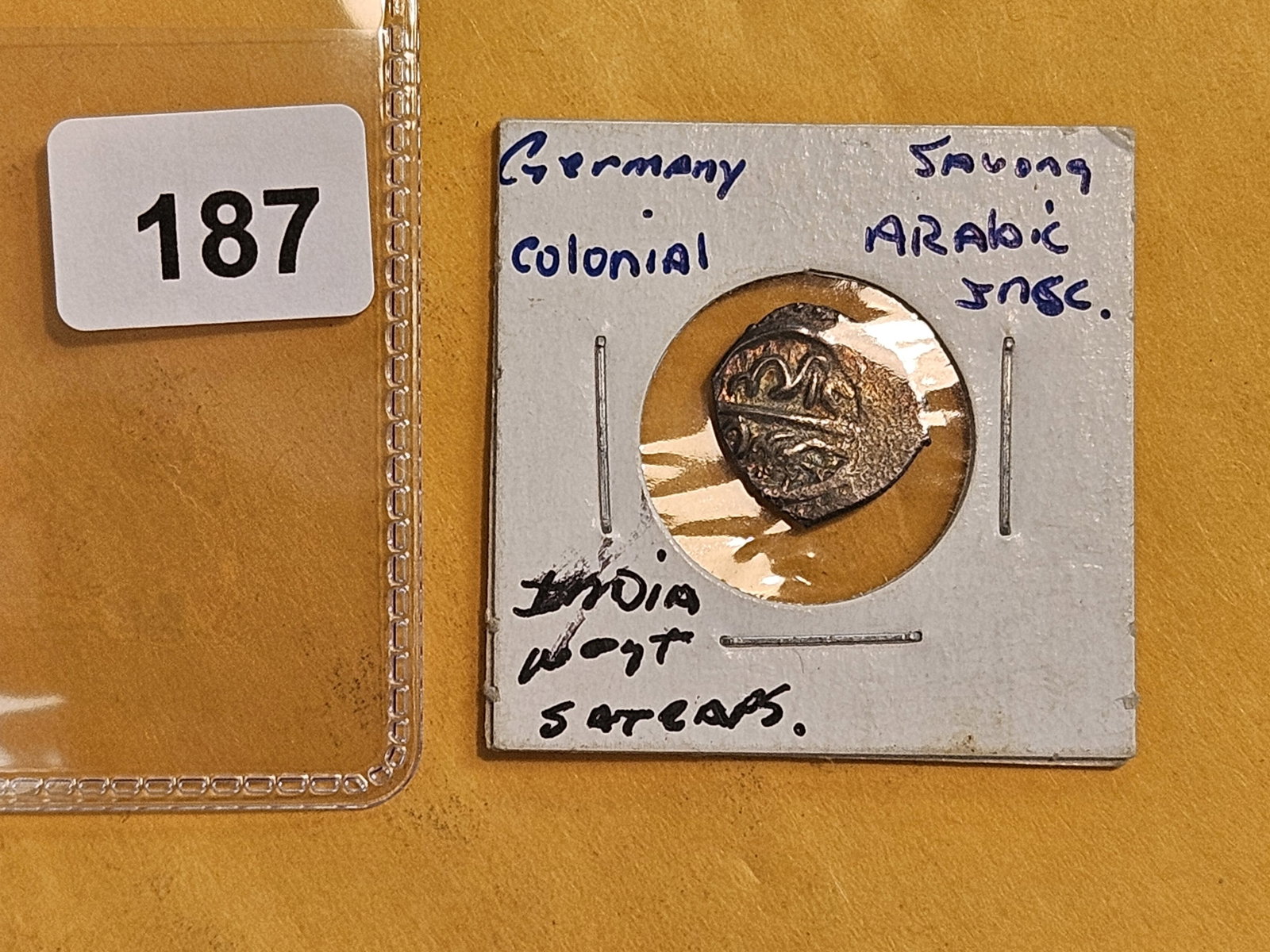 Scarce! Germany Colonial Saxony silver coin - 2