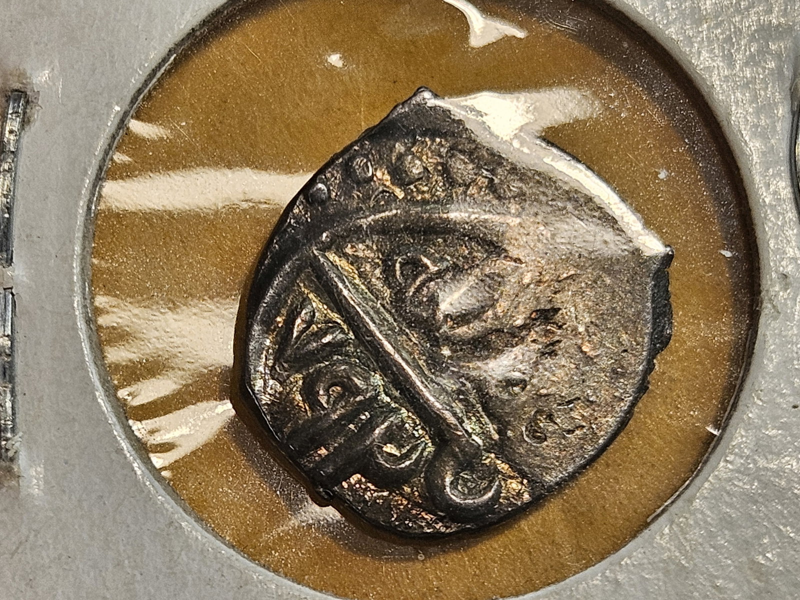 Scarce! Germany Colonial Saxony silver coin - 4