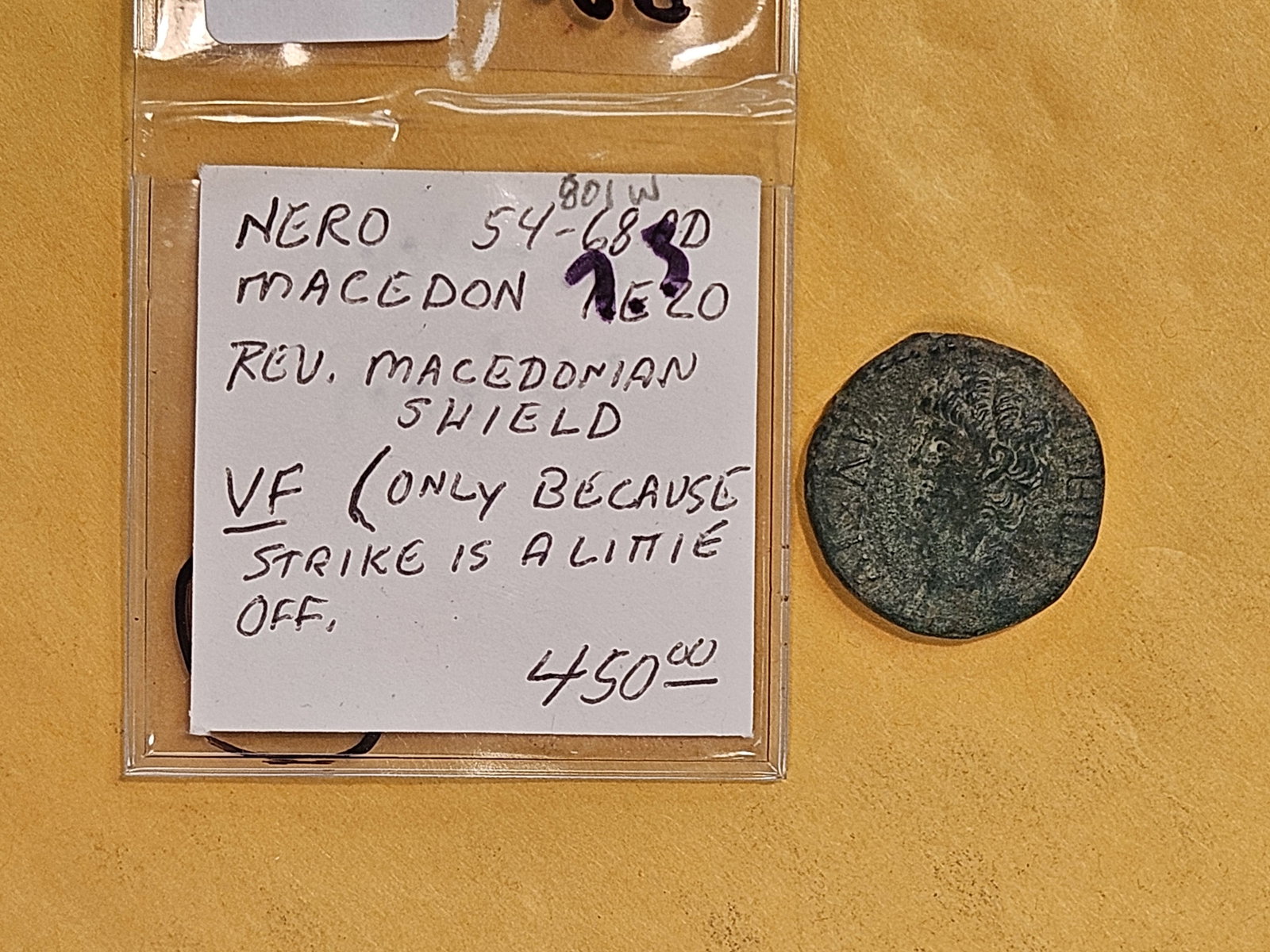 ANCIENT! 55 AD Thessalonica Mint Nero in Very Fine - 4