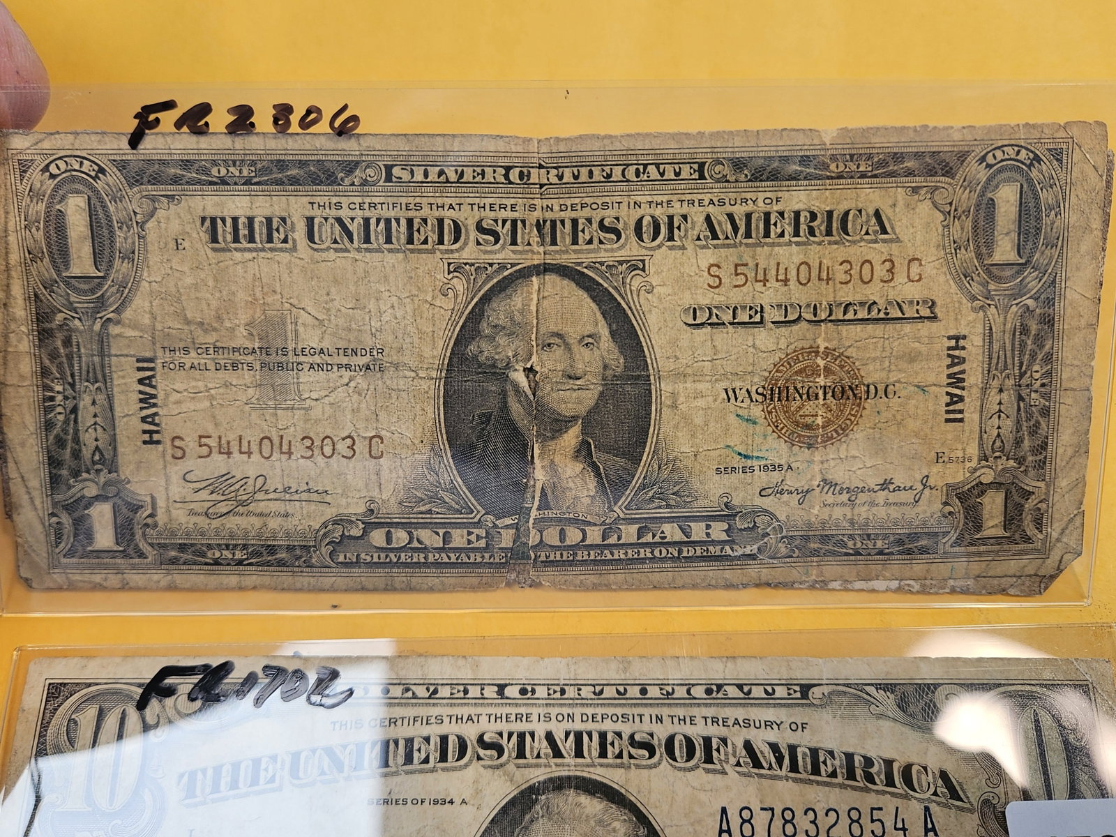 Twelve Dollars face of Silver Certificates - 2
