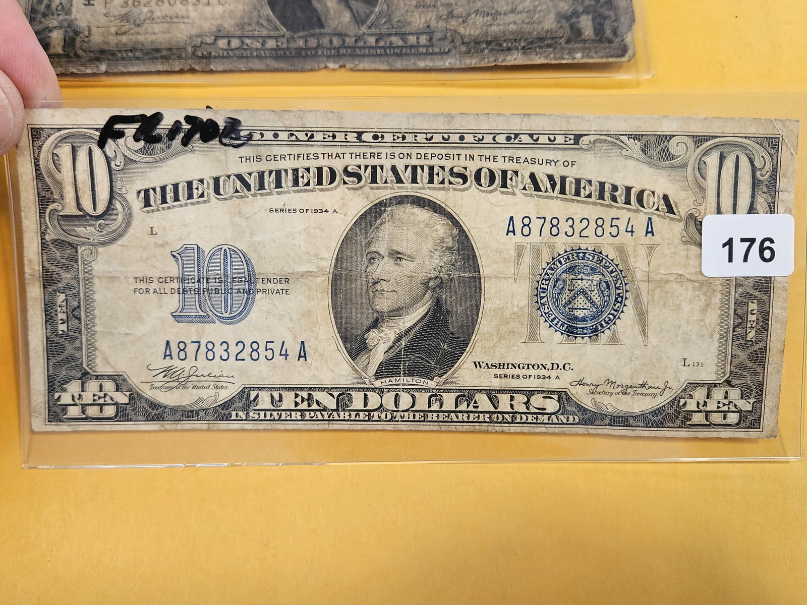 Twelve Dollars face of Silver Certificates - 4