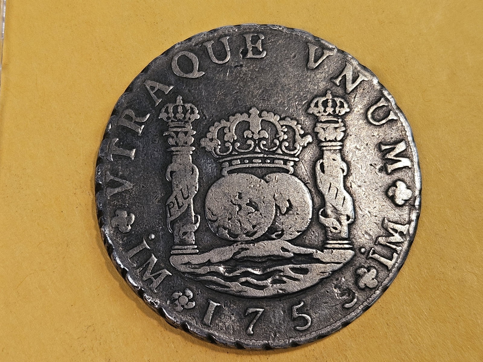 1755 Lima Peru Silver 8 reals in Very Fine - 4