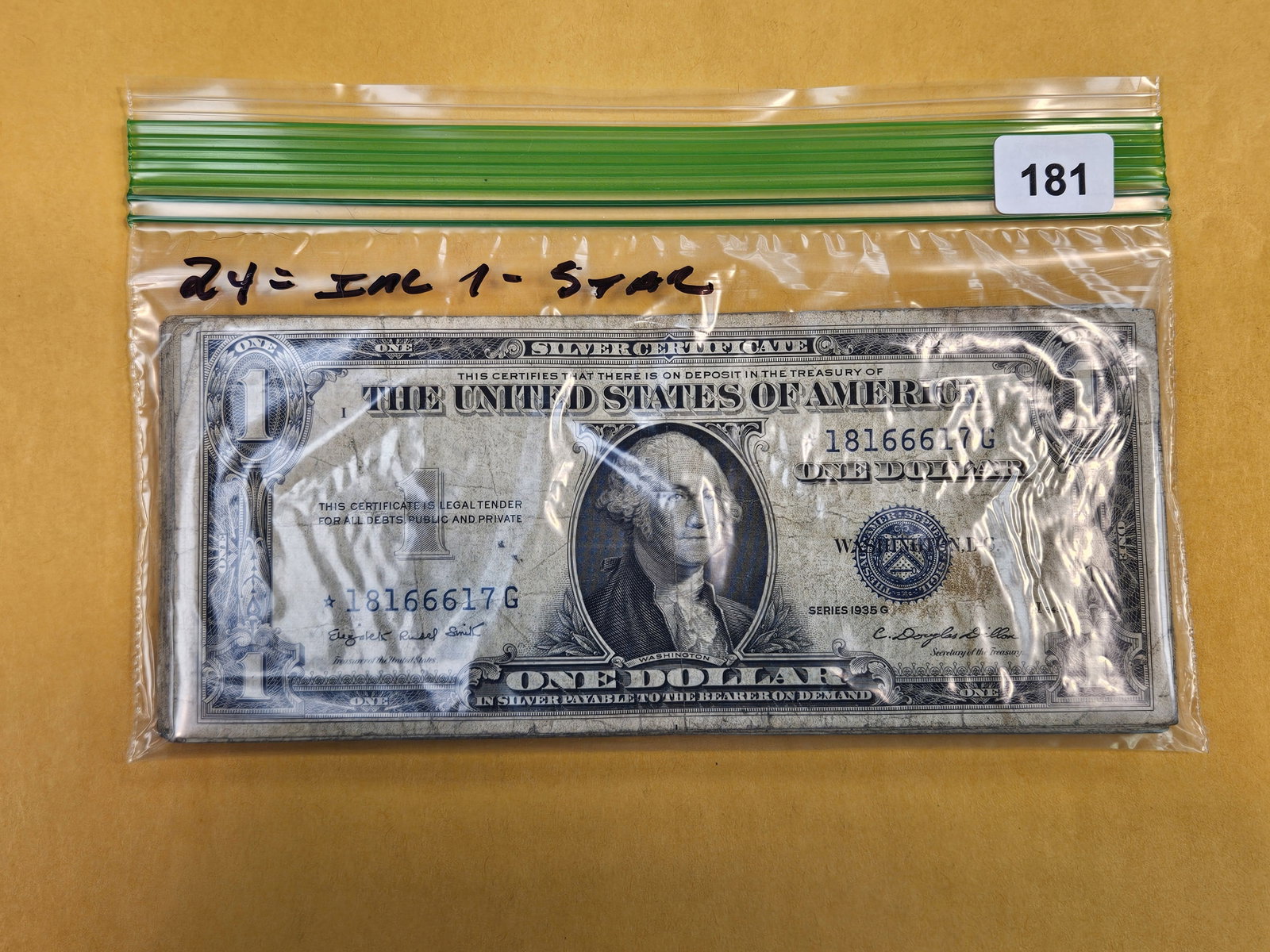 Twenty-four One Dollar Silver Certificates (1 of 2)