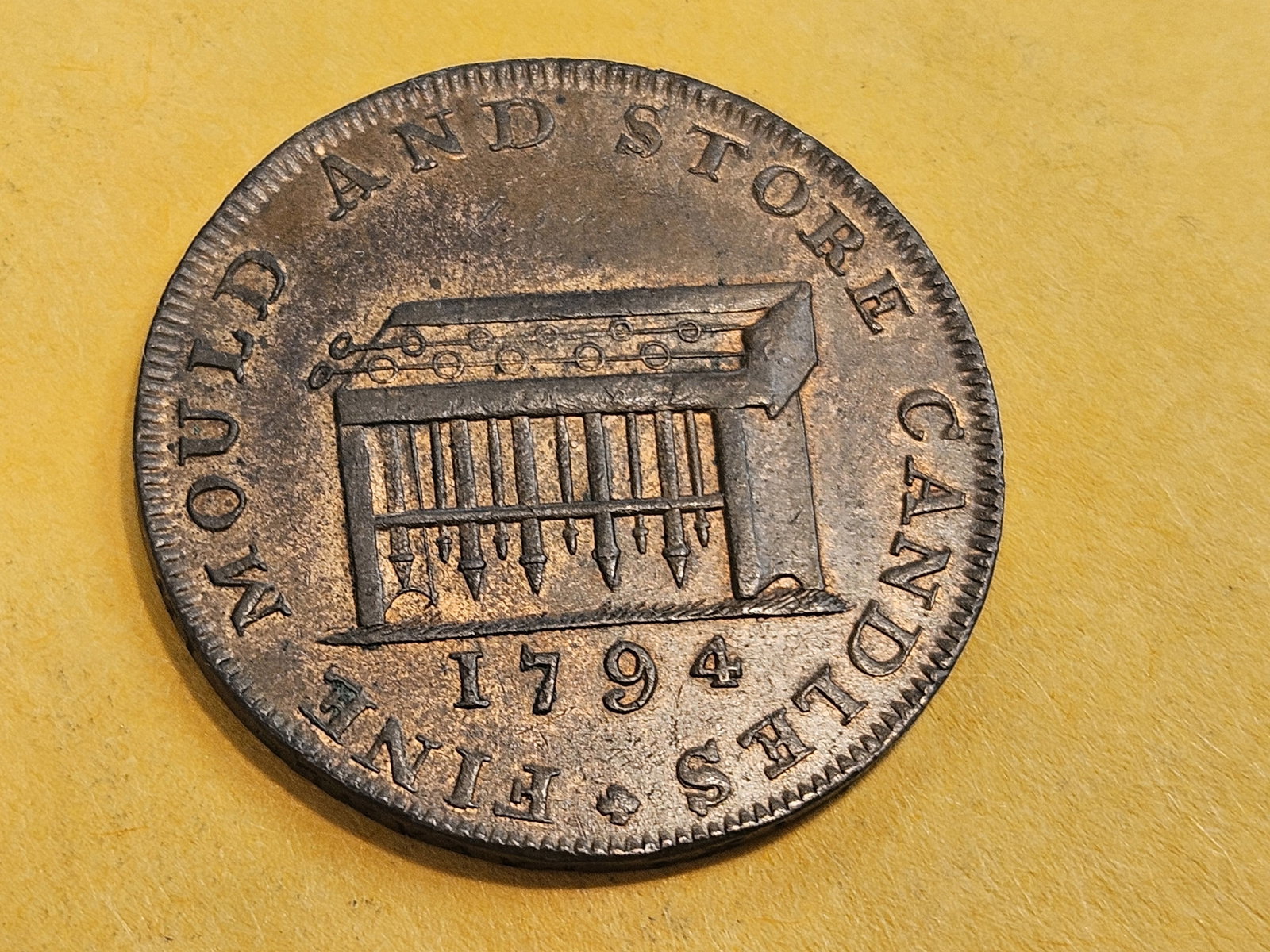 CONDER! Choice Brown Uncirculated 1794 Conder Token - 3