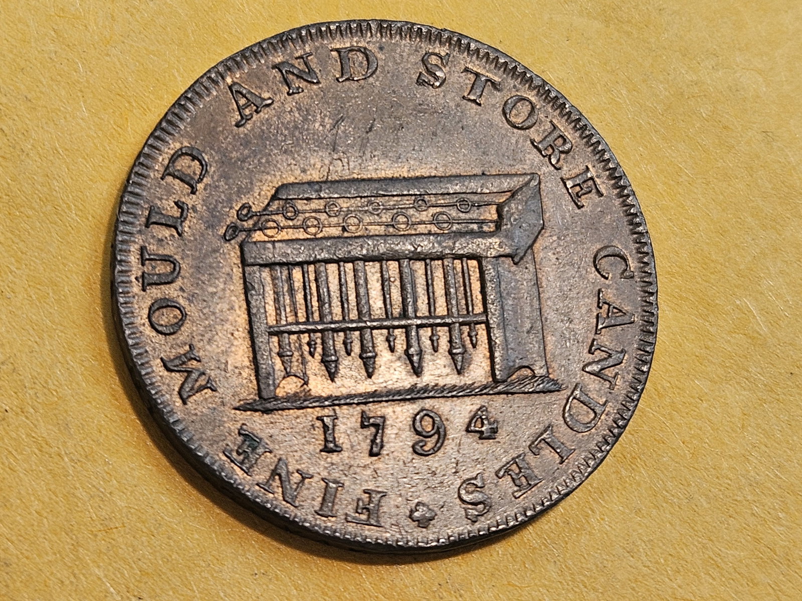CONDER! Choice Brown Uncirculated 1794 Conder Token - 4