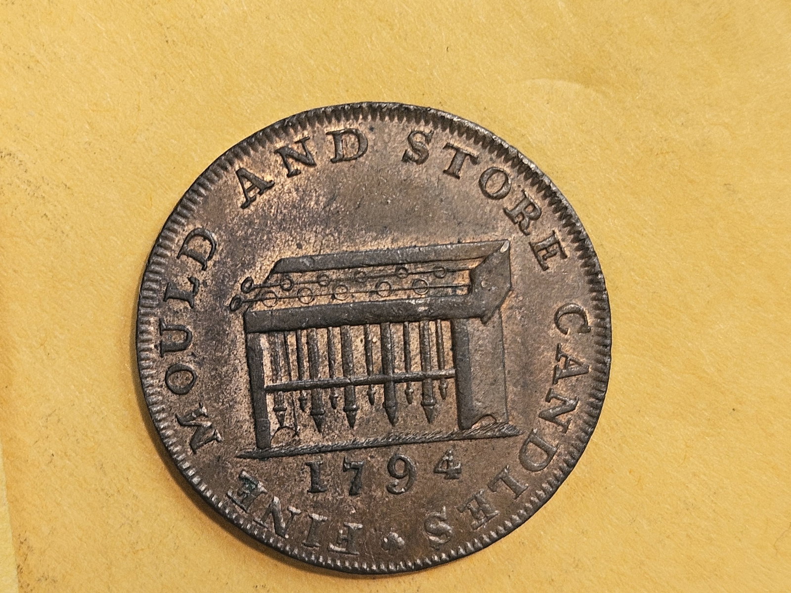 CONDER! Choice Brown Uncirculated 1794 Conder Token - 6