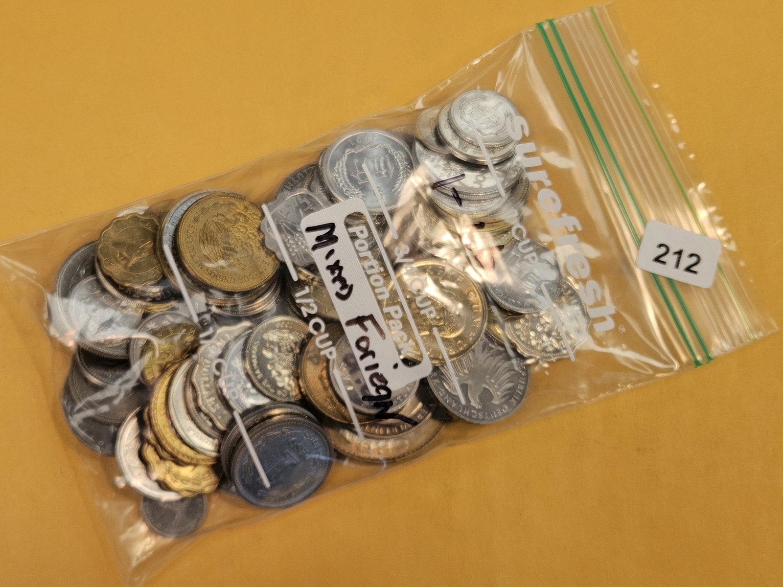 ONE Pound of mixed World Coins: From dealer. Unsearched by us