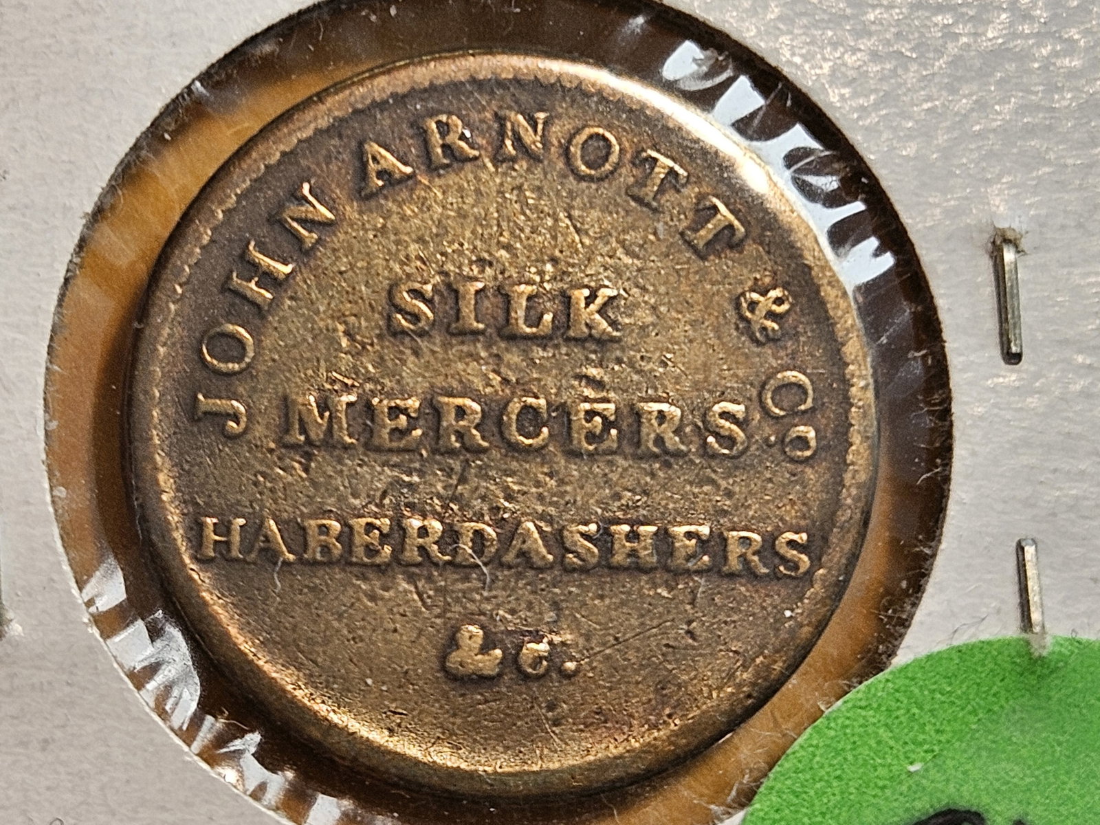 Very rare 1841 Ireland Merchant's Store Card Farthing - 3