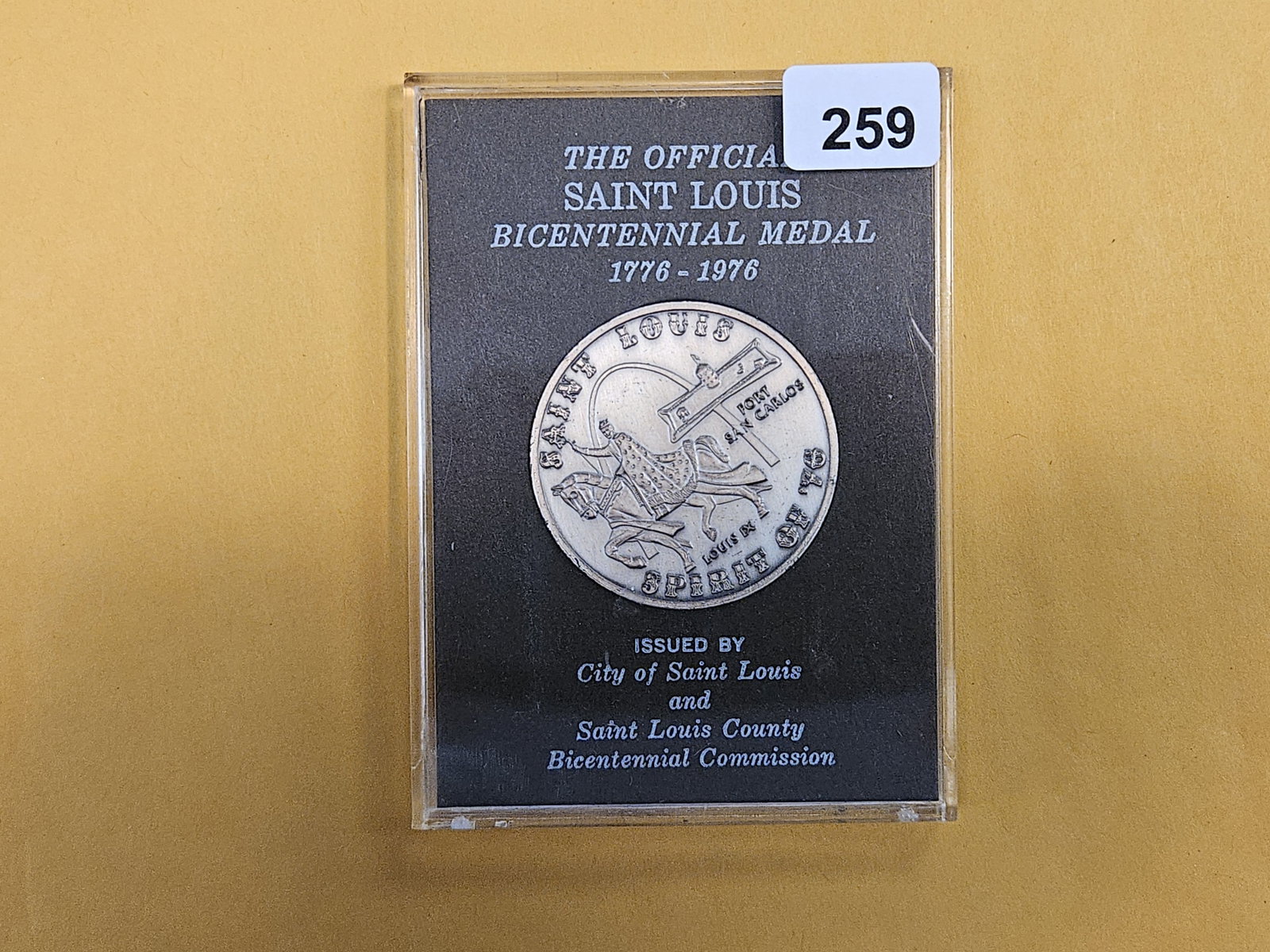 Official St Louis .999 Fine Silver Bicentennial Medal - 2