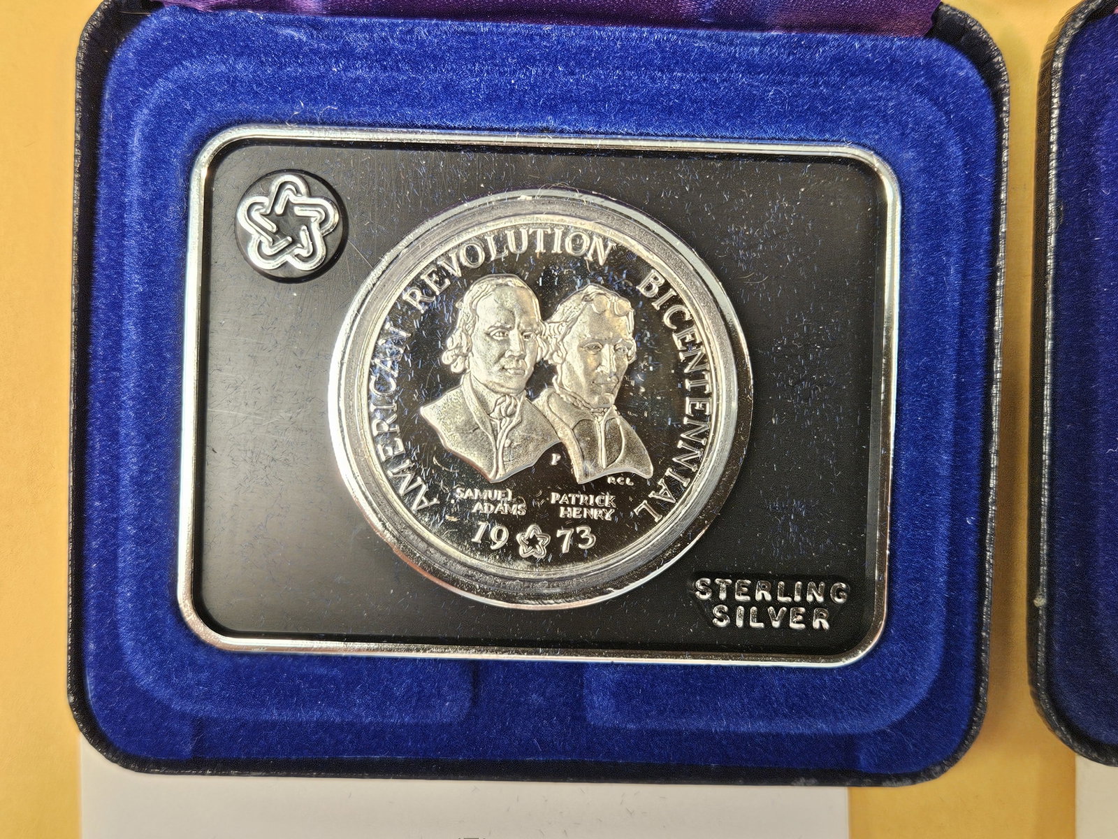 Two 1973 Bicentennial Commemorative Sterling Silver Medals - 2