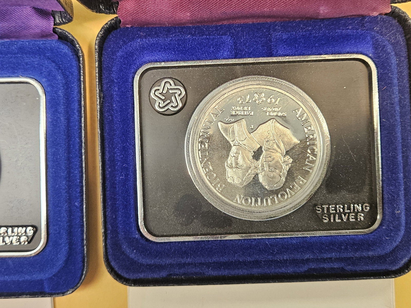 Two 1973 Bicentennial Commemorative Sterling Silver Medals - 3