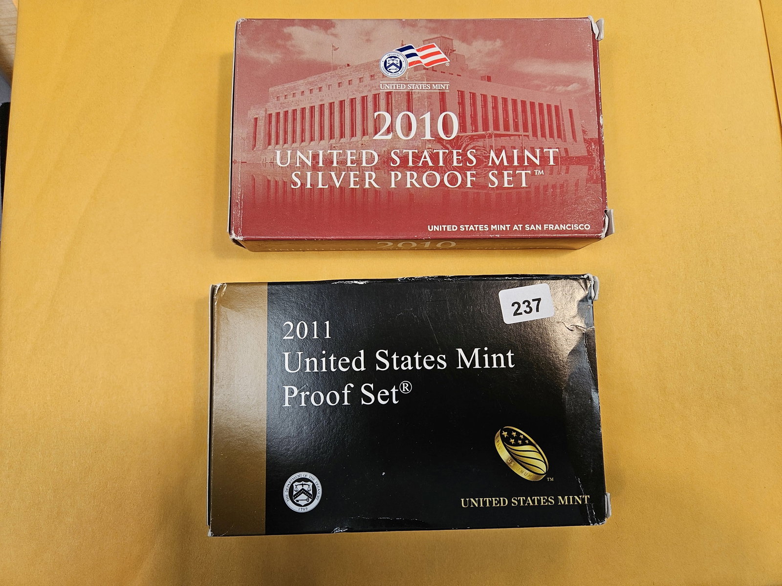 2010 SILVER and Semi-Key 2011 US Proof Sets: In original government packaging with certificate of authenticity