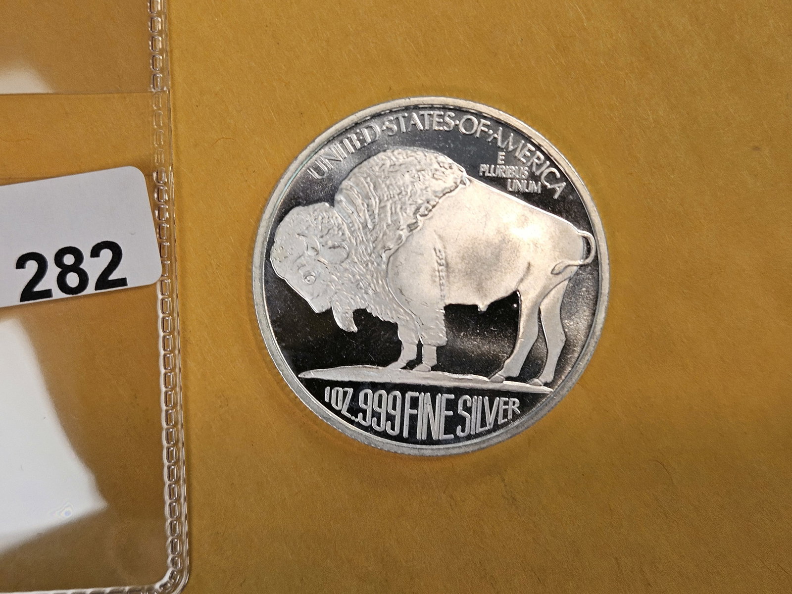 ONE Troy ounce .999 fine silver proof art round - 2