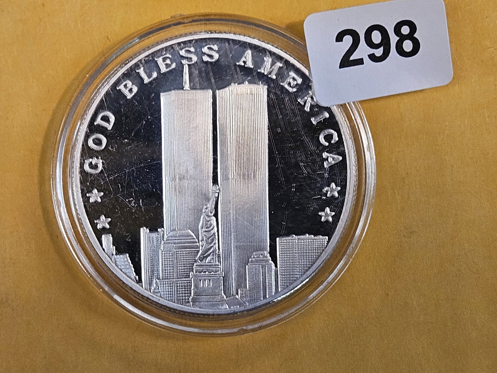 ONE Troy ounce .999 fine silver proof art round: 11-Sep