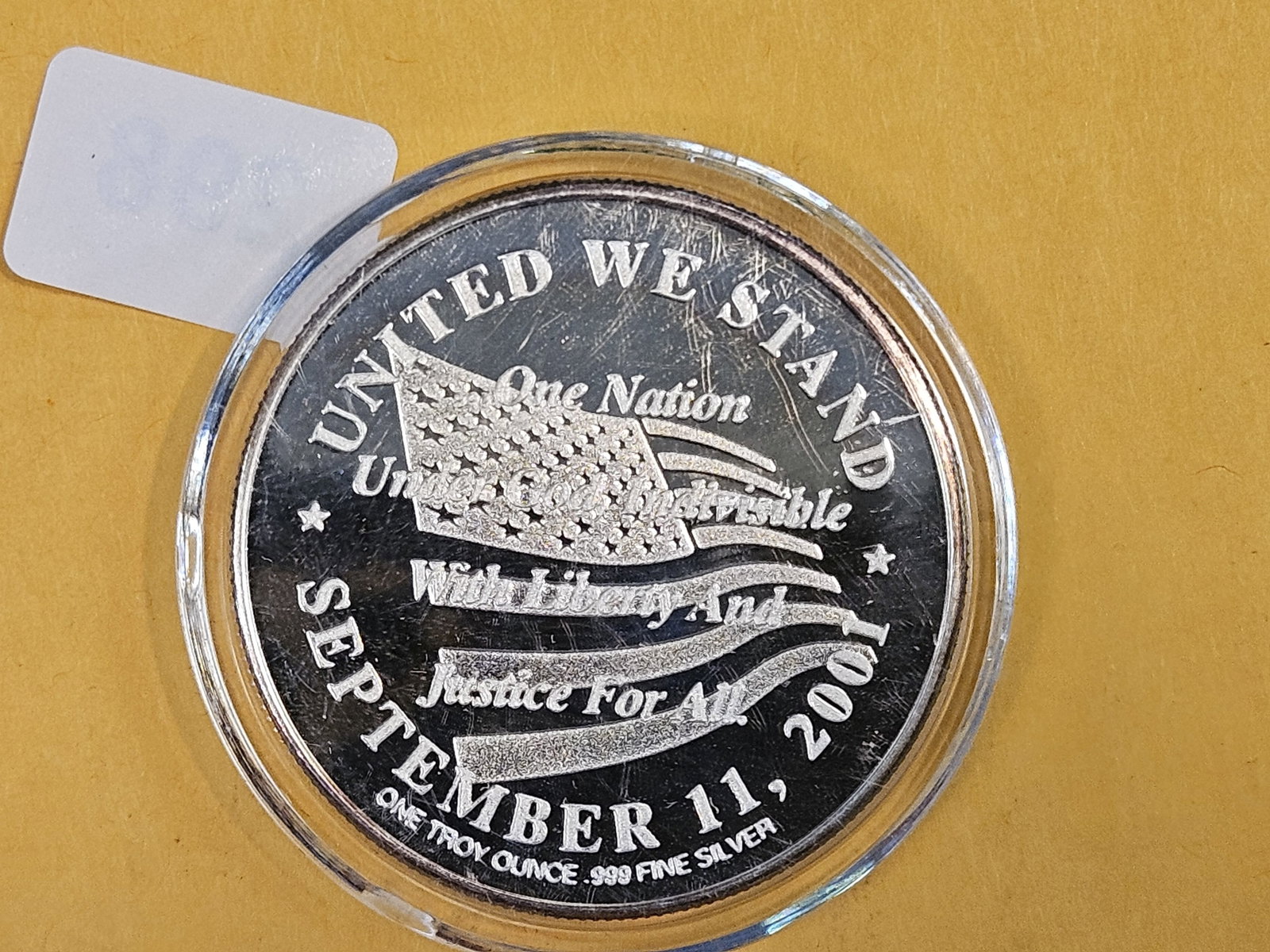 ONE Troy ounce .999 fine silver proof art round - 2