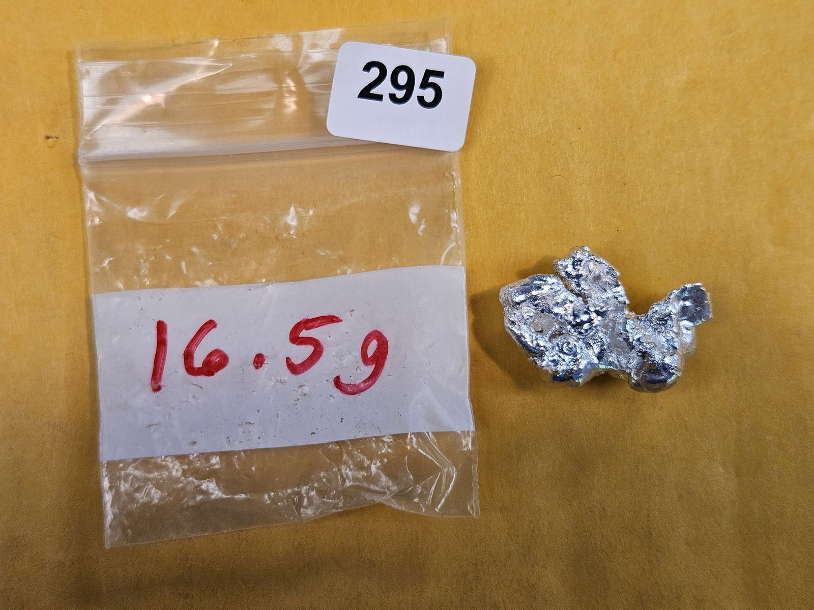 Chunk of .999 fine silver: Weighs 16.5 grams