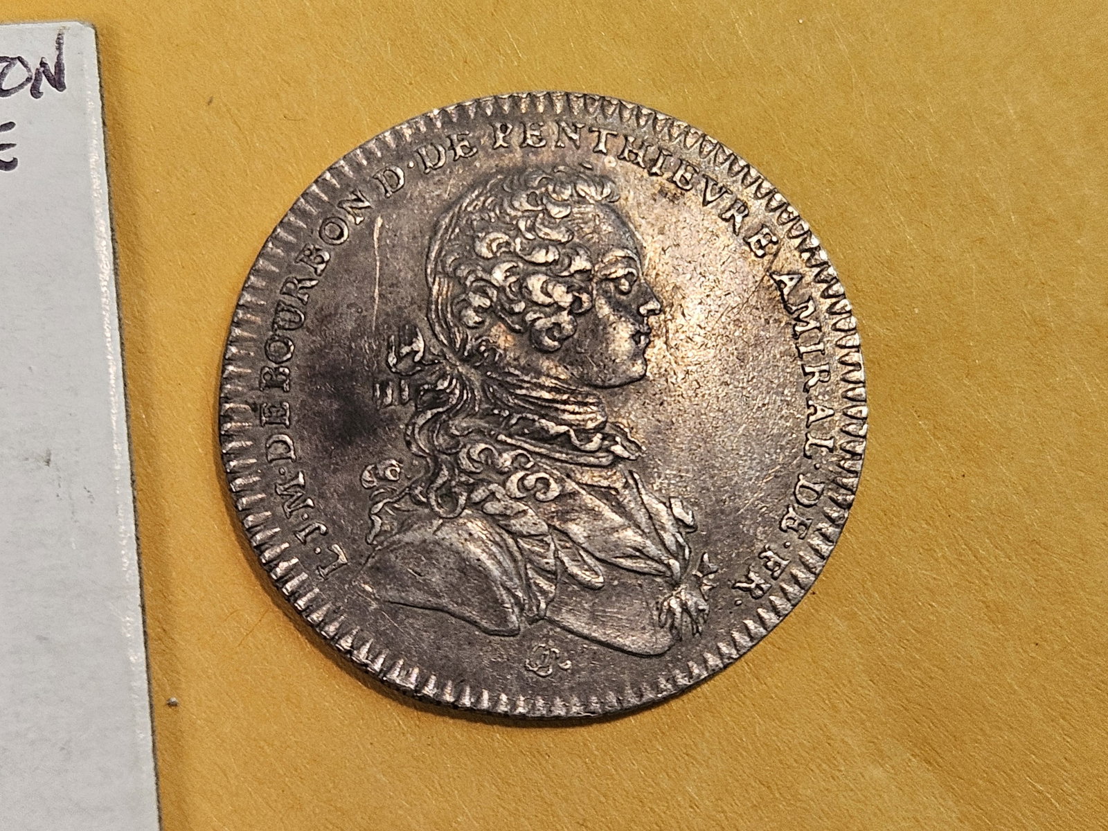 * Very Scarce * 1757 Louis XV Silver Jeton in AU-UNC - 5
