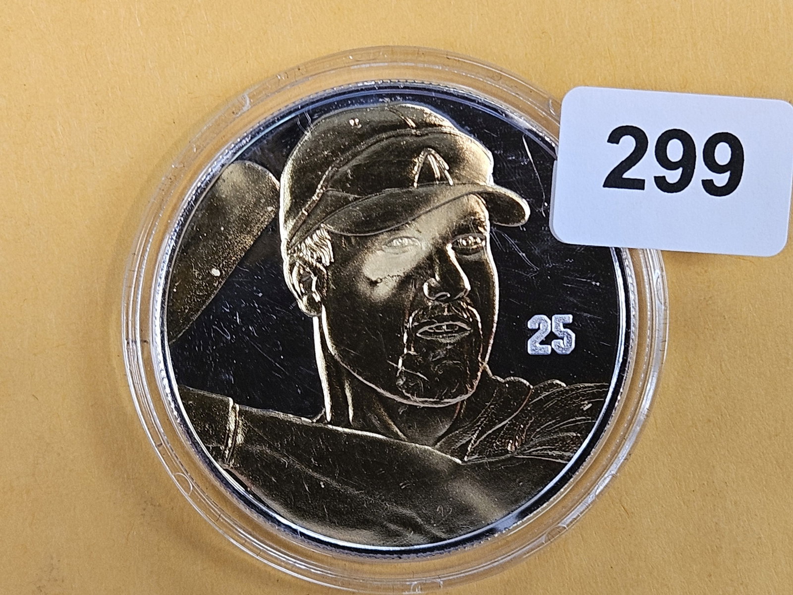 ONE Troy ounce .999 fine silver proof art round: Mark McGwire
