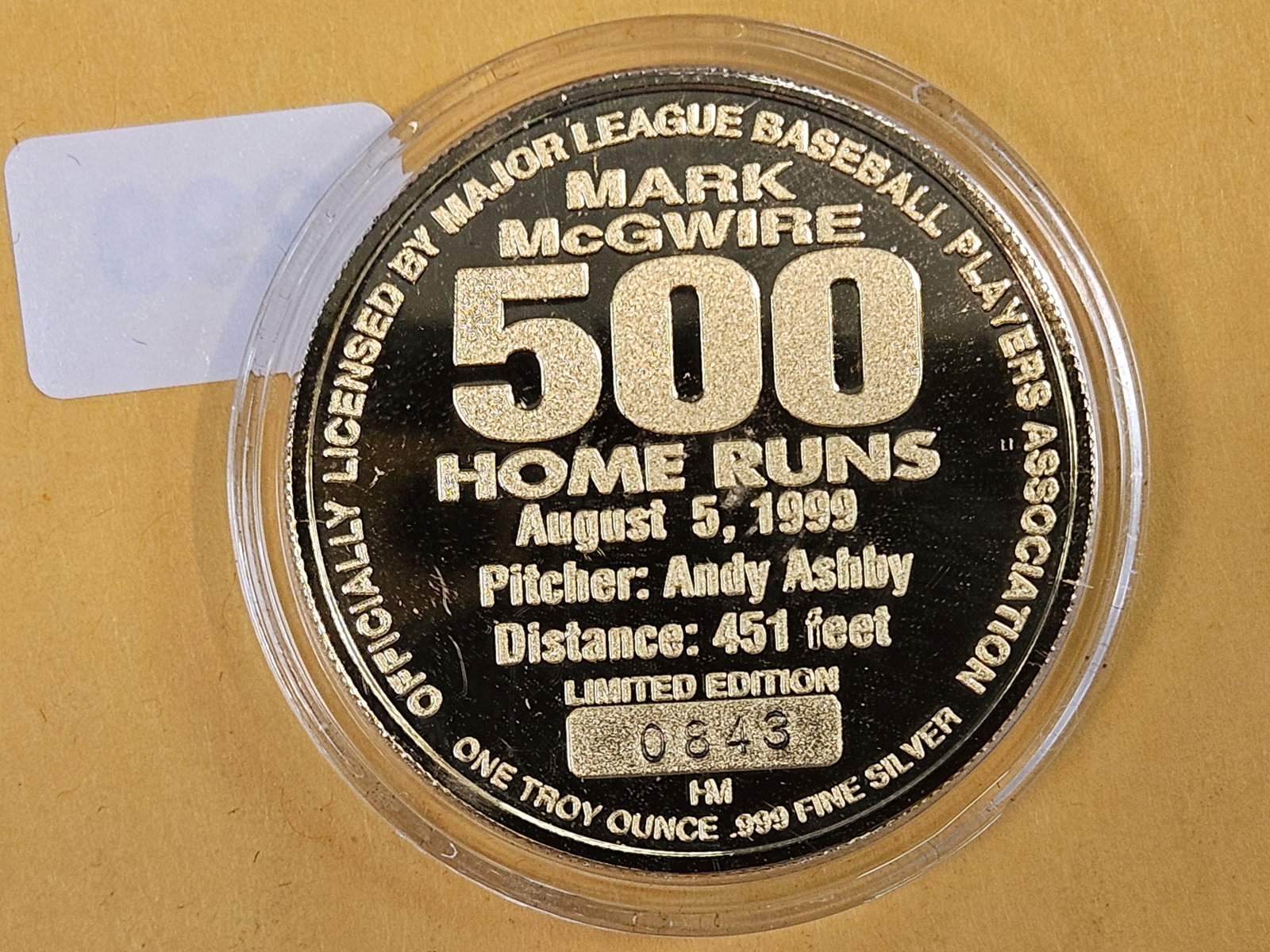 ONE Troy ounce .999 fine silver proof art round - 2