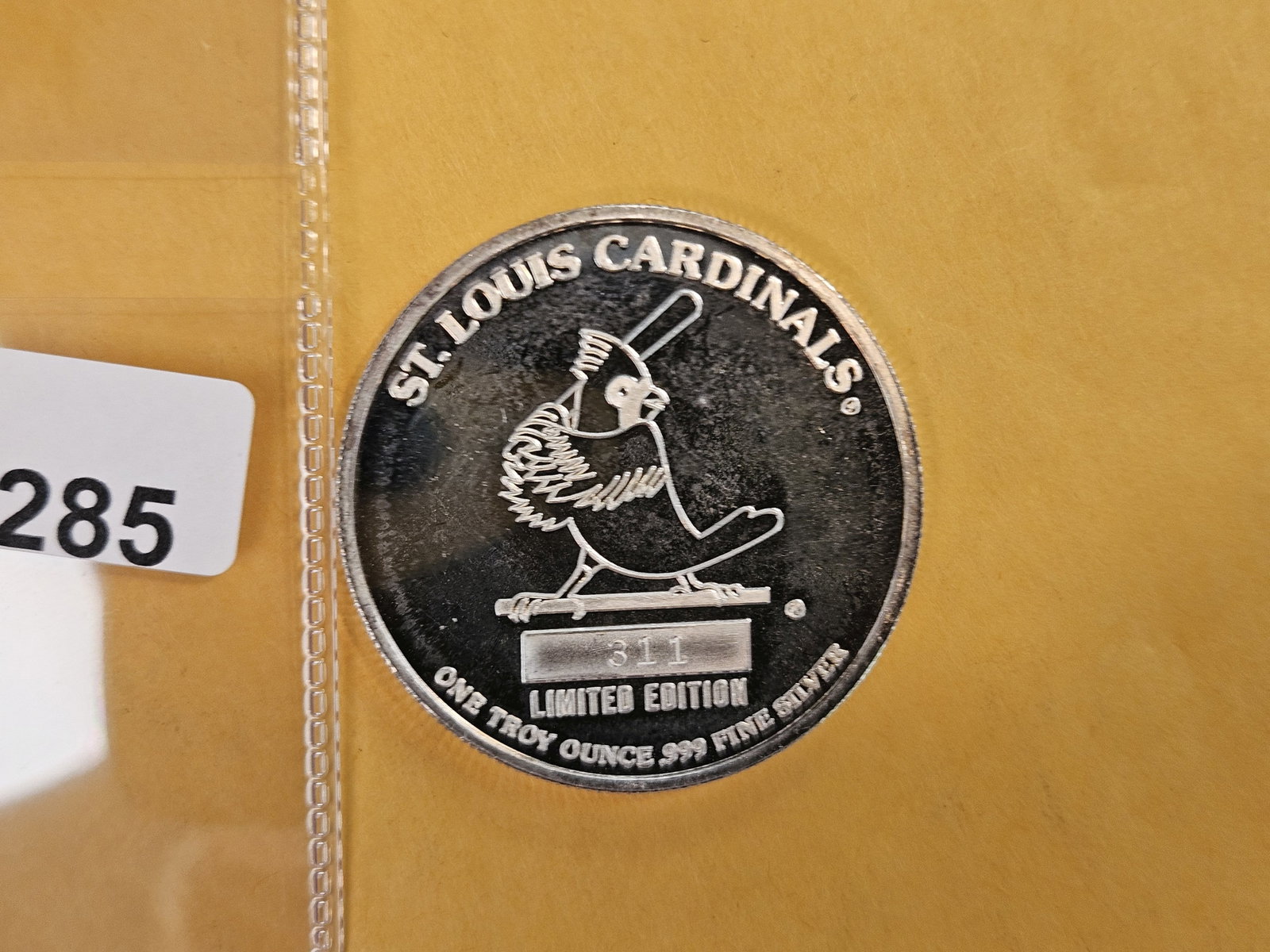 ONE Troy ounce .999 fine silver proof art round - 2