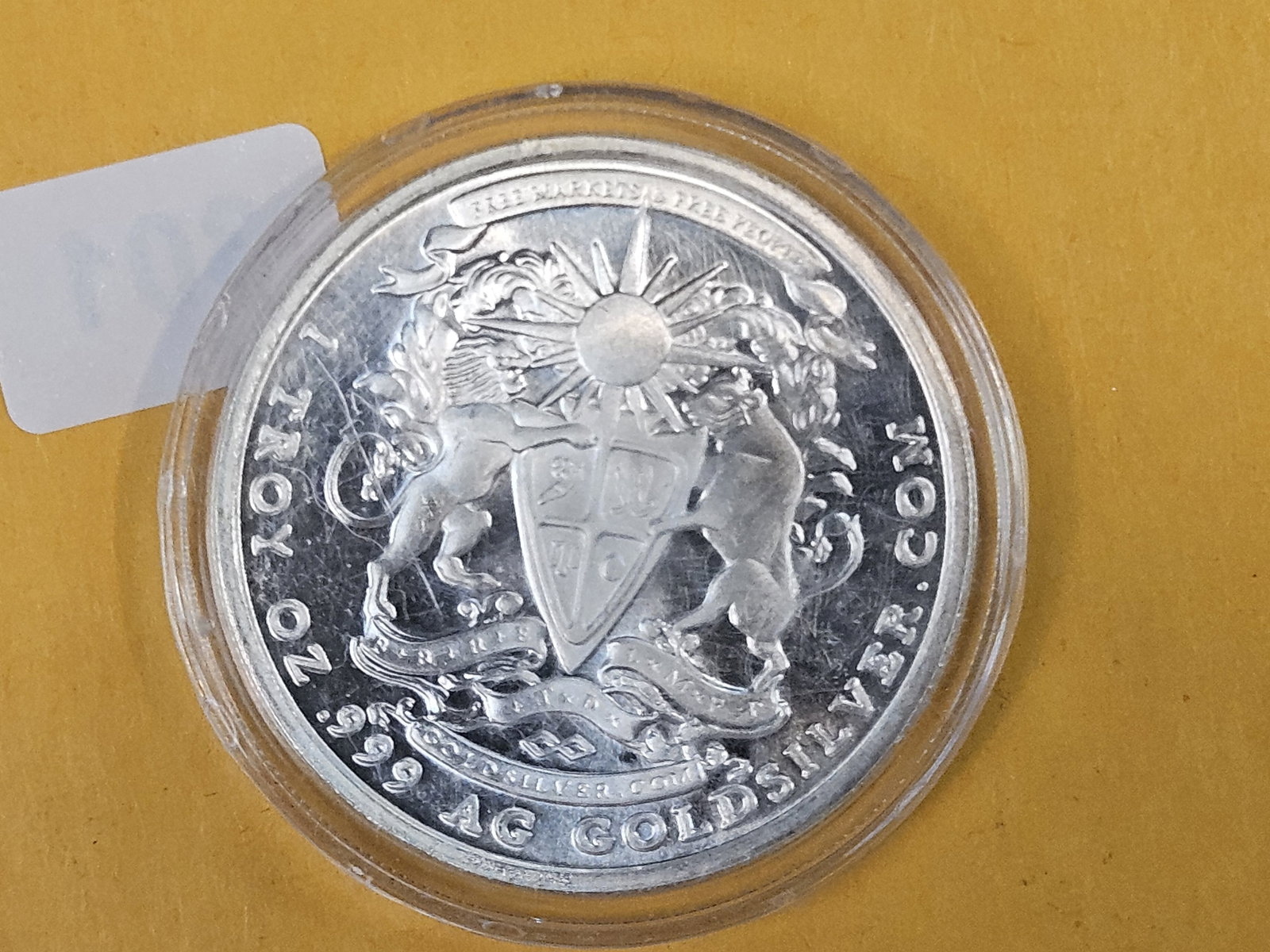 ONE Troy ounce .999 fine silver art round - 2