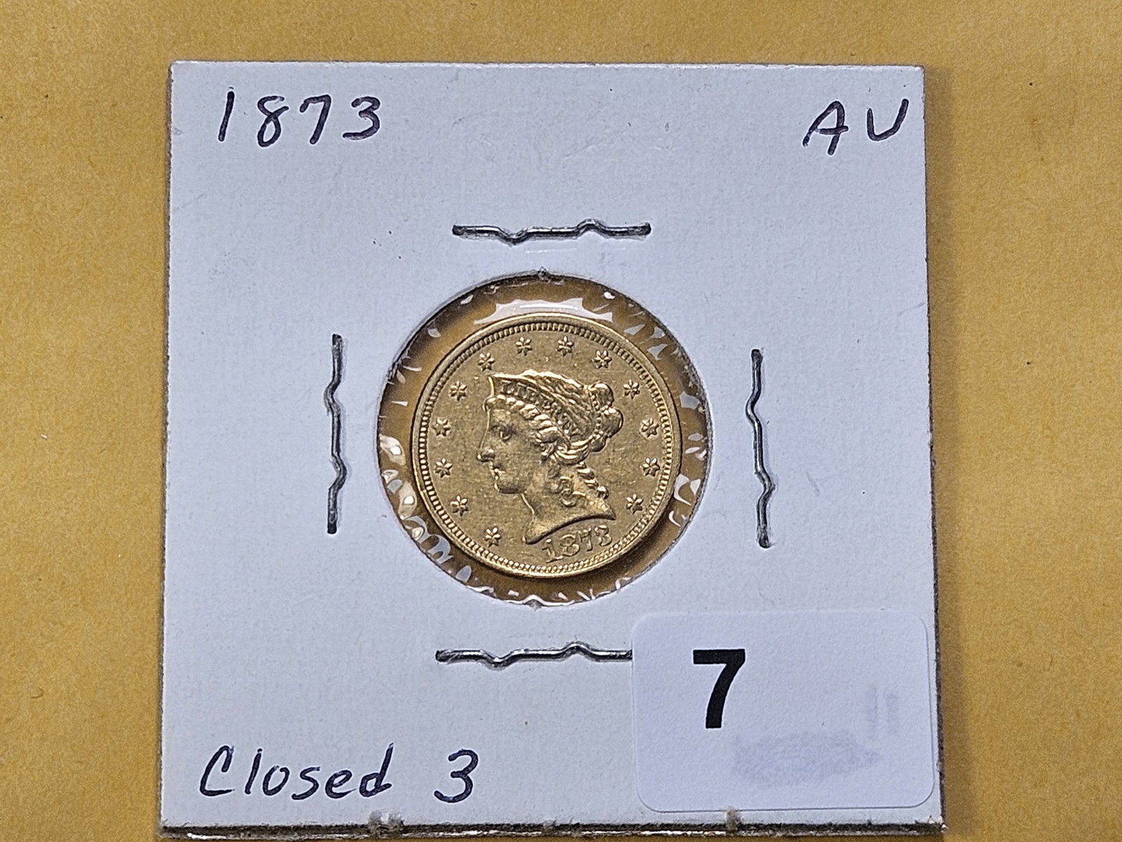 GOLD! Bright About Uncirculated 1853 $2.5 Dollar Liberty Head Gold - 2