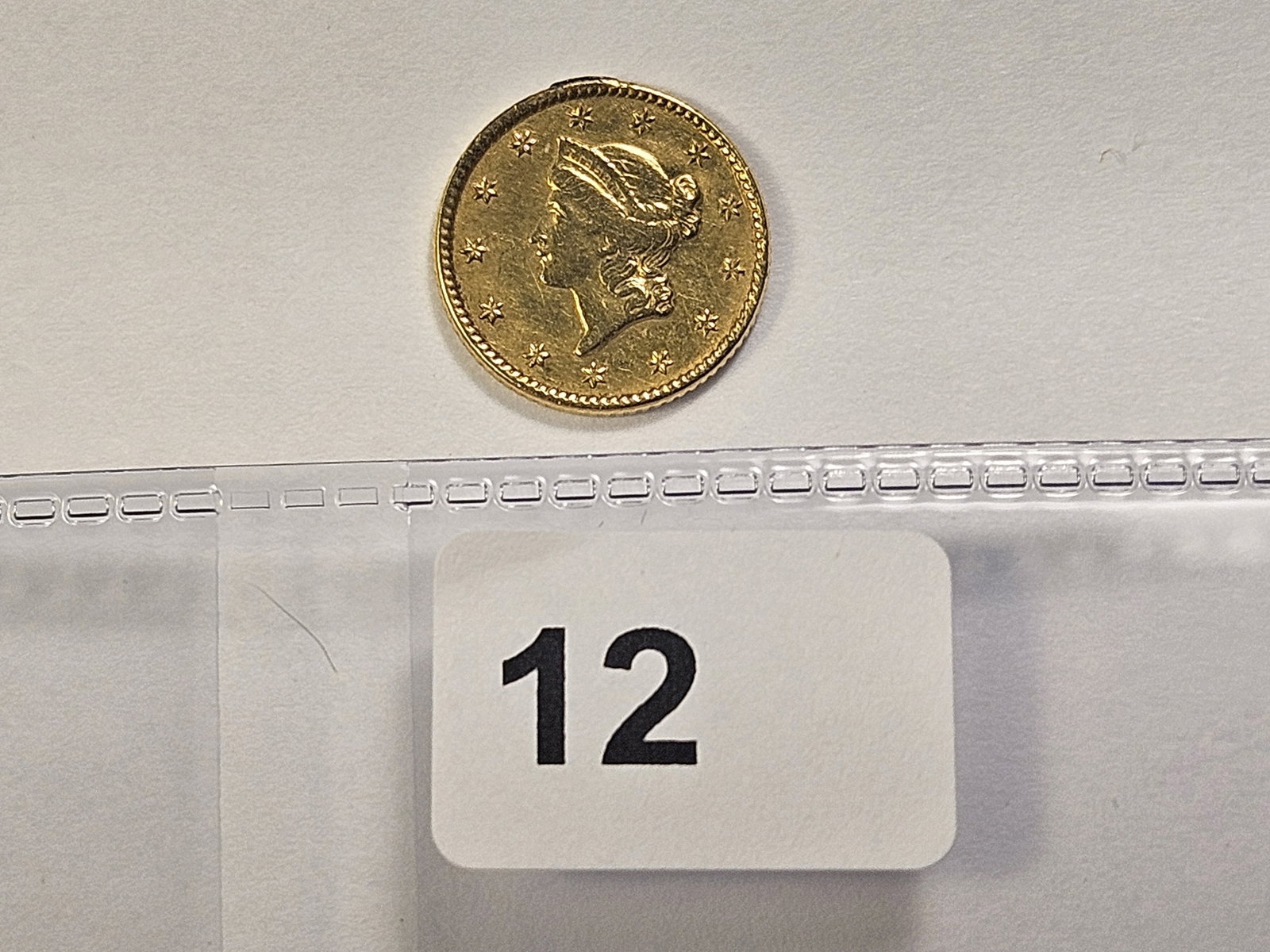 GOLD! Brilliant About Uncirculated 1851 Liberty Head Dollar Gold - 2
