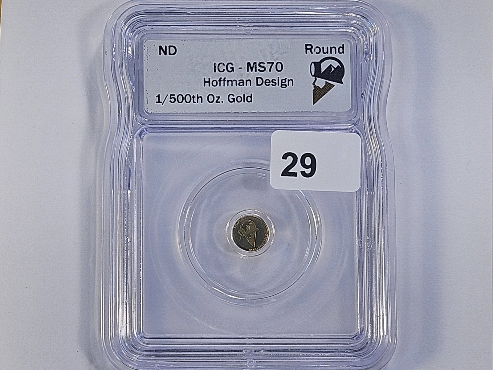 GOLD! PERFECT! ICG No Date Gold Round in Mint State 70 - 2