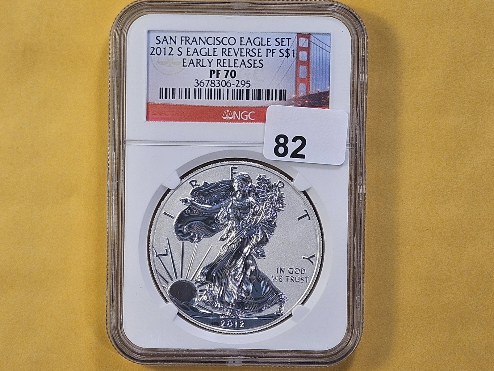 PERFECT! NGC 2012-S American Silver Eagle in Proof 70 Reverse Proof - 2