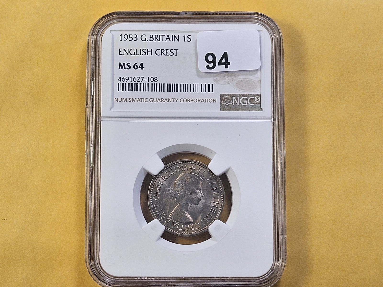 NGC 1953 Great Britain One Shilling in Mint State 64 - 2