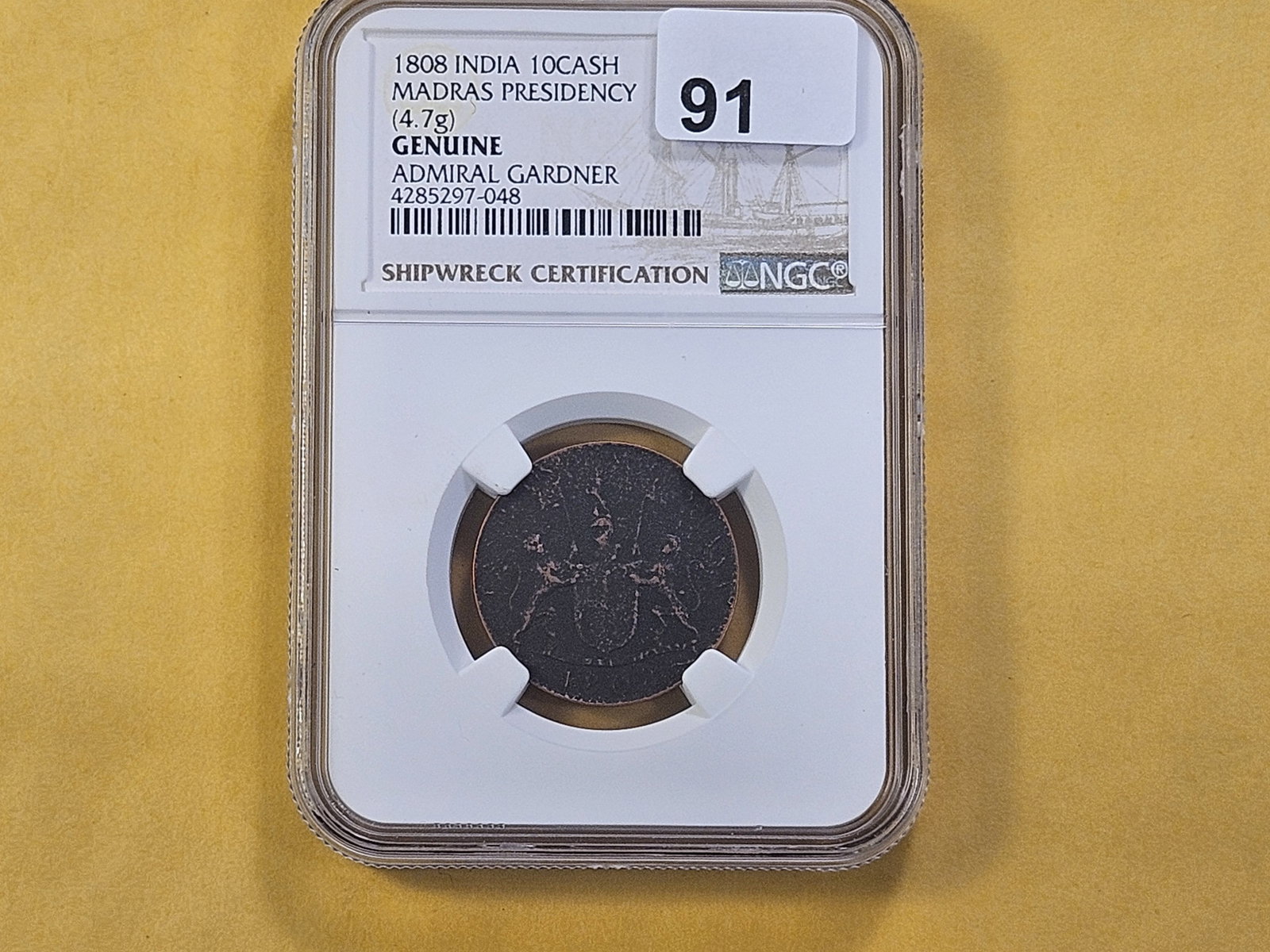 SHIPWRECK! NGC 1808 E. India Ten Cash - 2