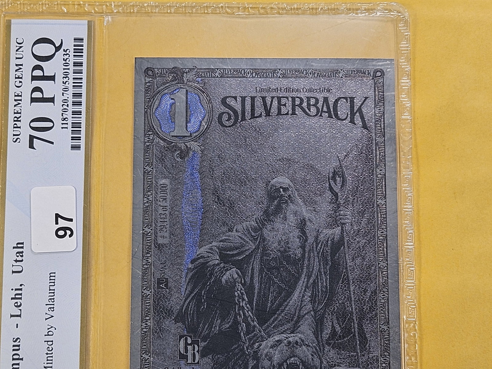 PERFECT! PCGS 2025 One Silverback in Supreme GEM Uncirculated 70 PPQ - 2