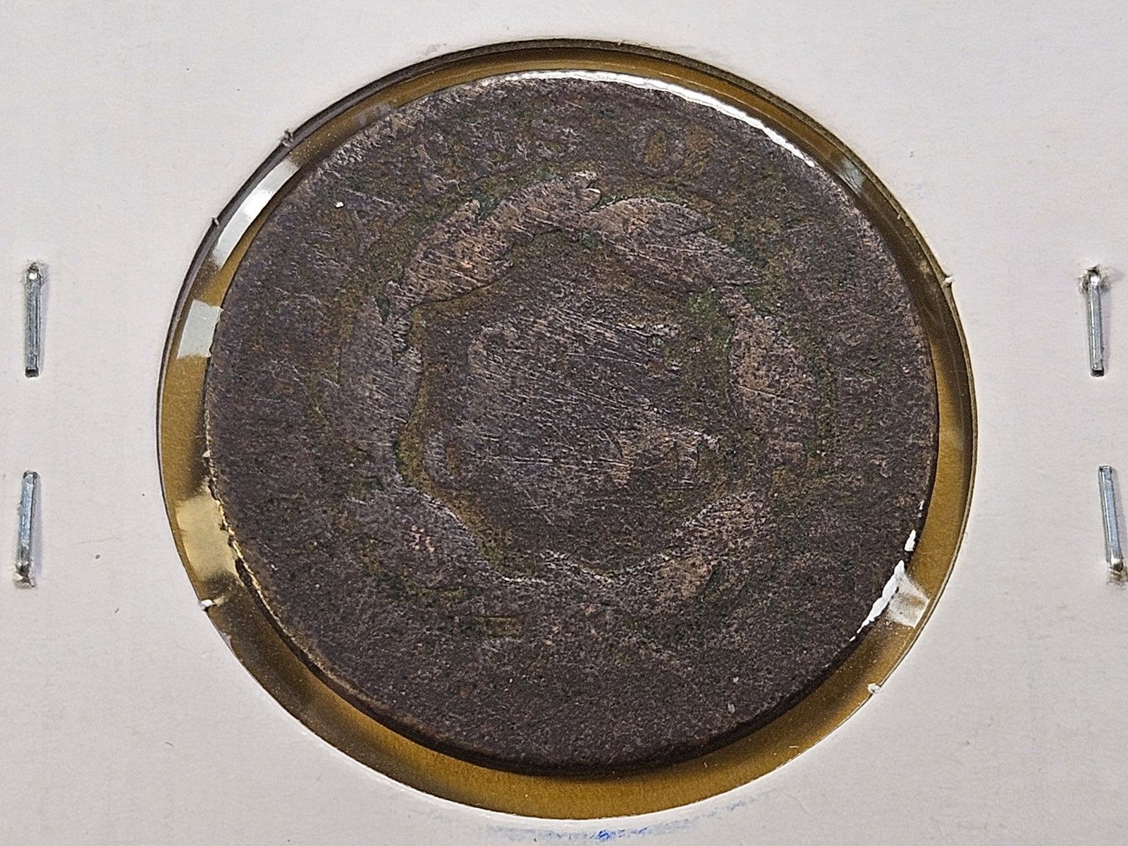 1827 Coronet Head Large Cent and 1894 Indian Head Cent - 7