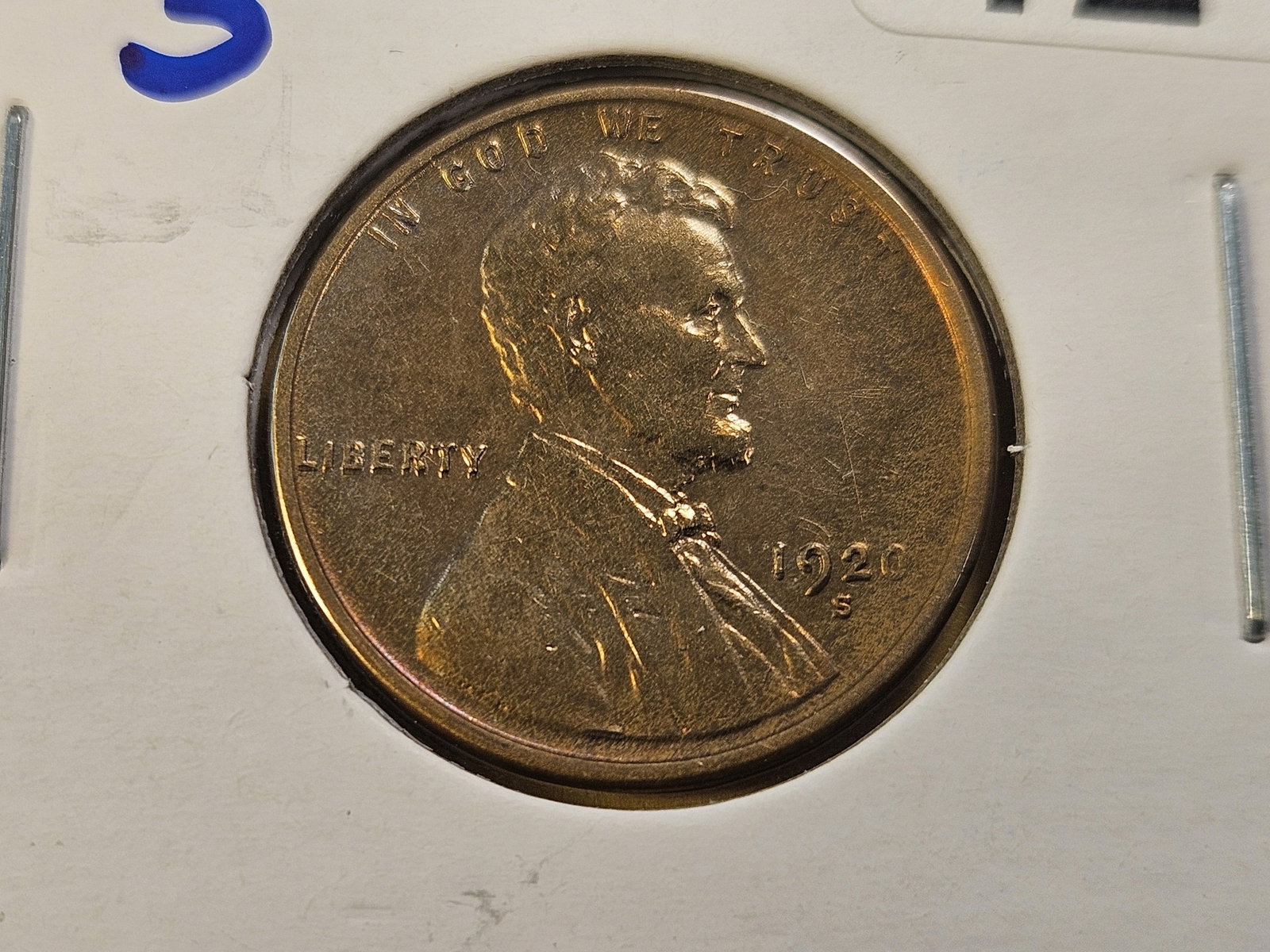 1915 and 1920-S Wheat cents - 2