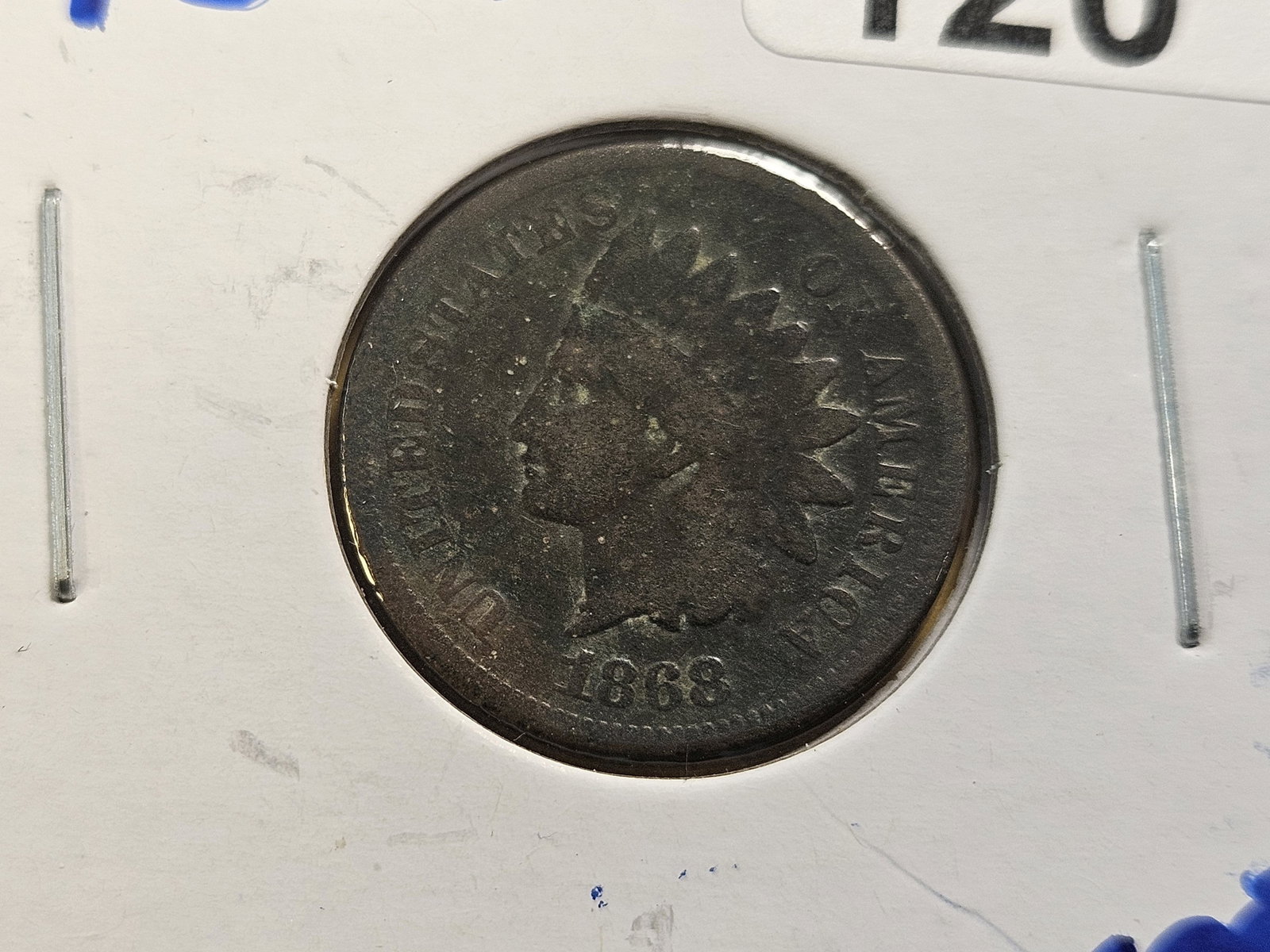 Two Circulated Better Date Indian Head Cents - 2