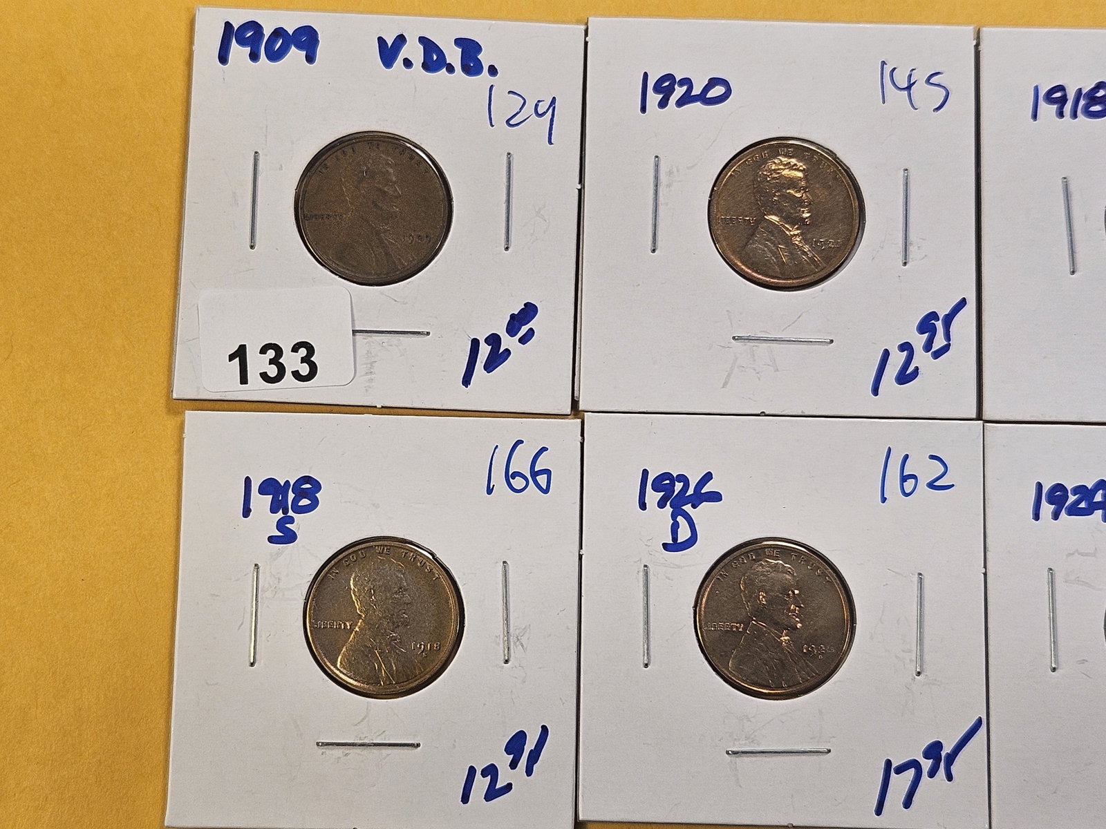 Ten Mixed Lincoln Wheat Cents - 2