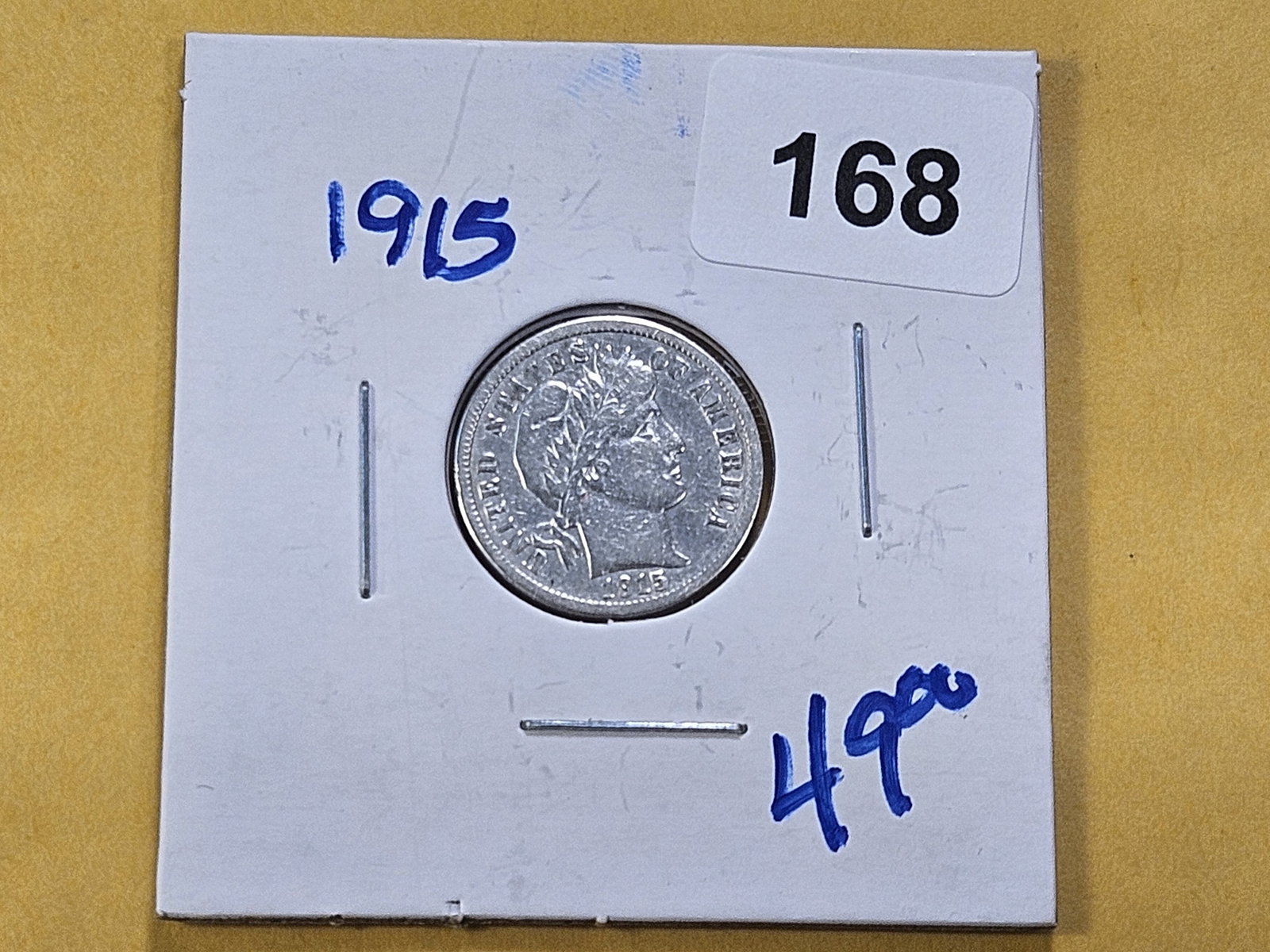 1915 Barber Silver Dime - 2