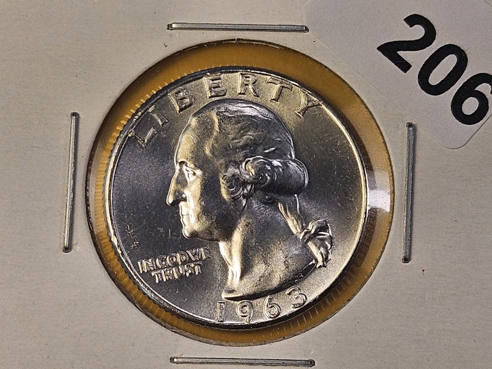 Four Brilliant Uncirculated Washington Silver Quarters - 2
