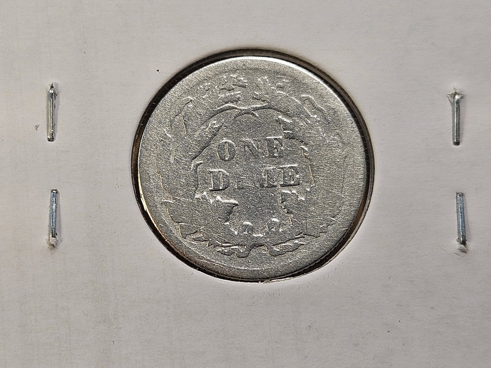 Three Circulated Seated Liberty Silver Dimes - 7