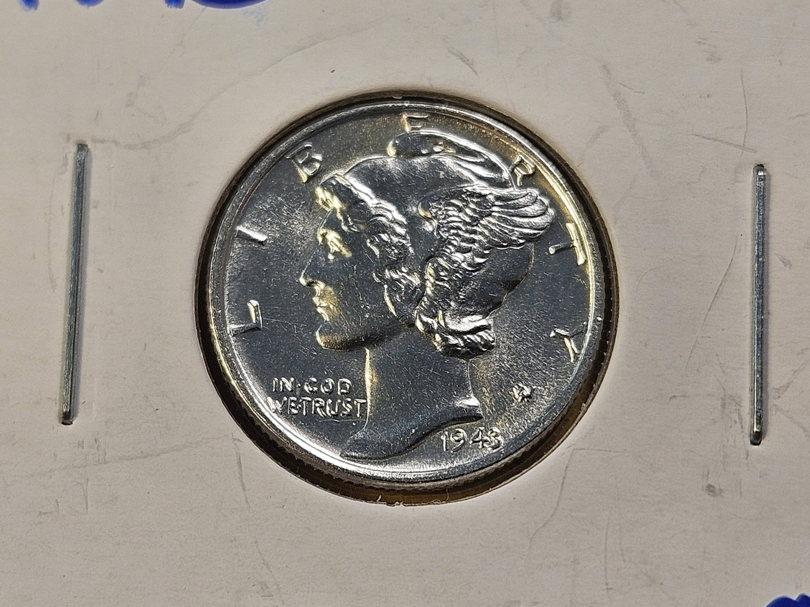 Five About Uncirculated to Brilliant Uncirculated Mercury Silver Dimes - 3
