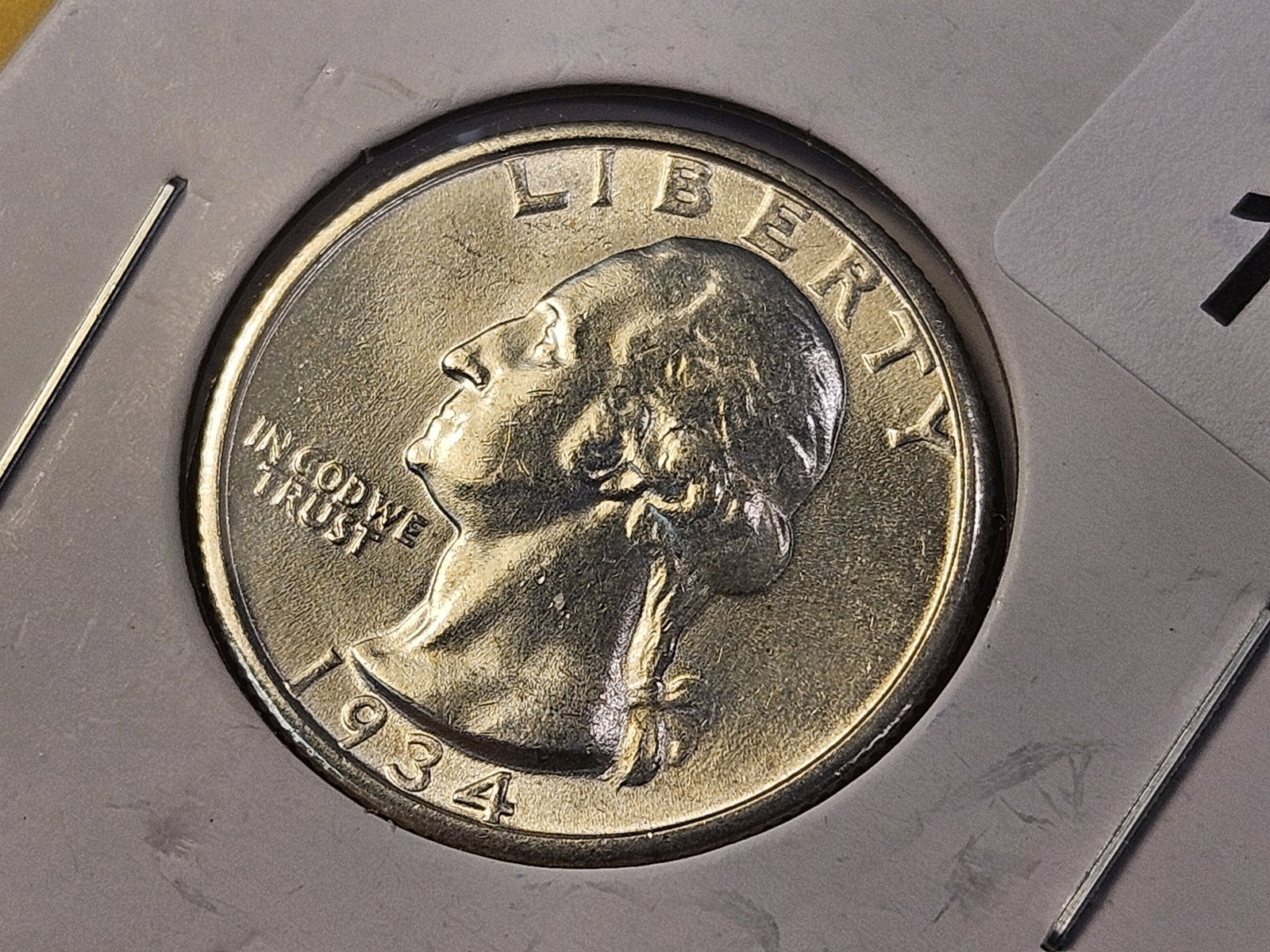 Better Grade 1934 Washington Silver Quarter - 2